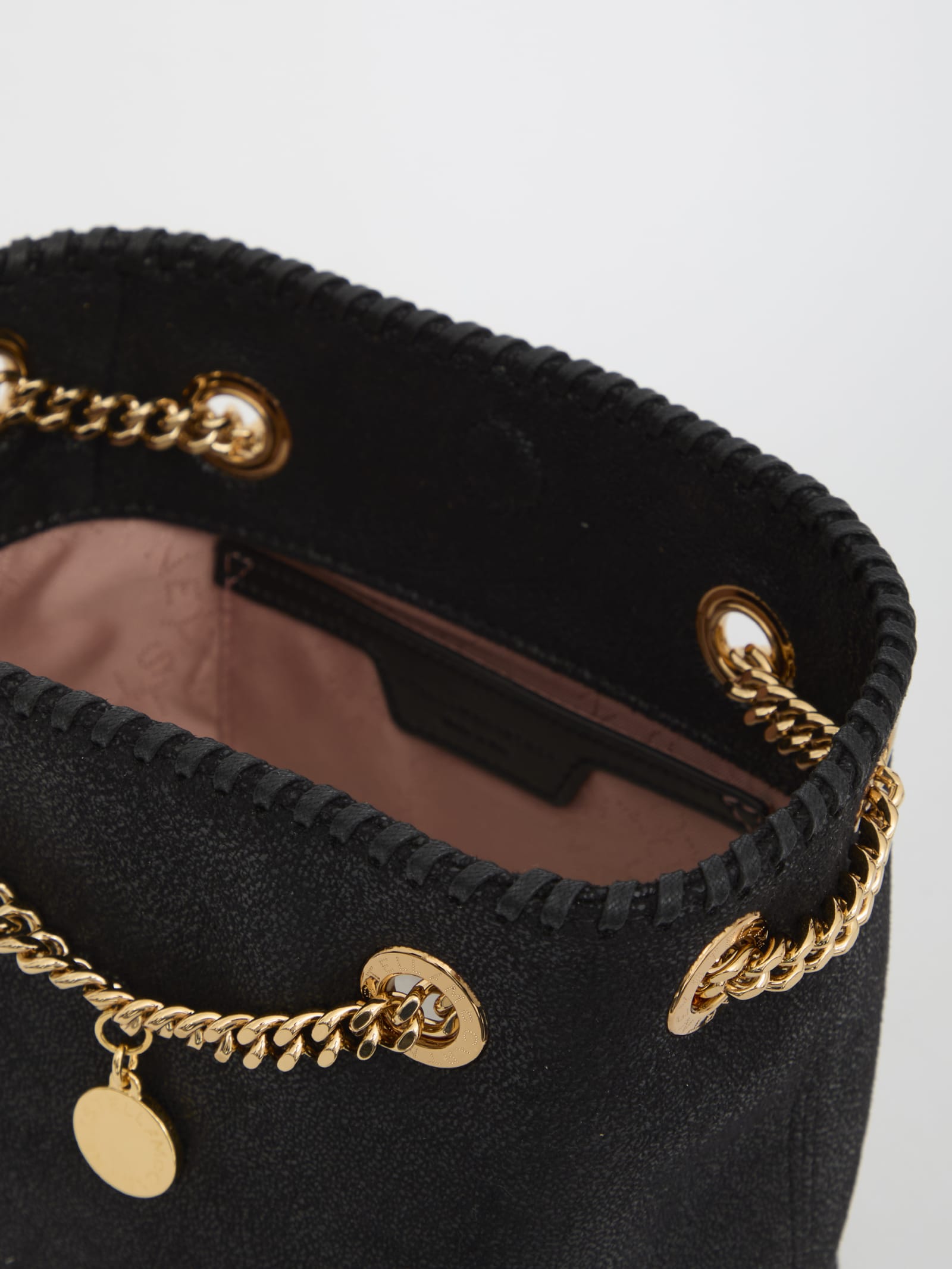 Shop Stella Mccartney Falabella Bucket Bag In Black