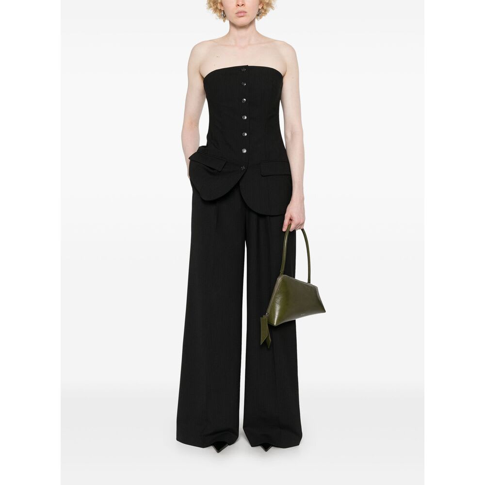 Herskind Jacqui Corsage Top In Grey