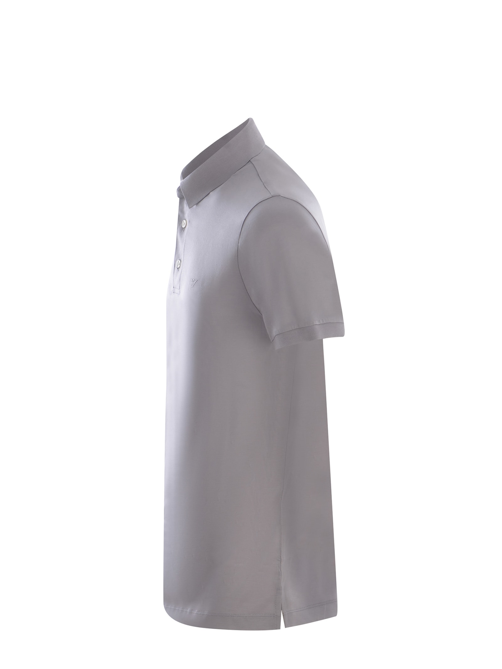 Shop Emporio Armani Polo Shirt  Made Of Jersey In Grey