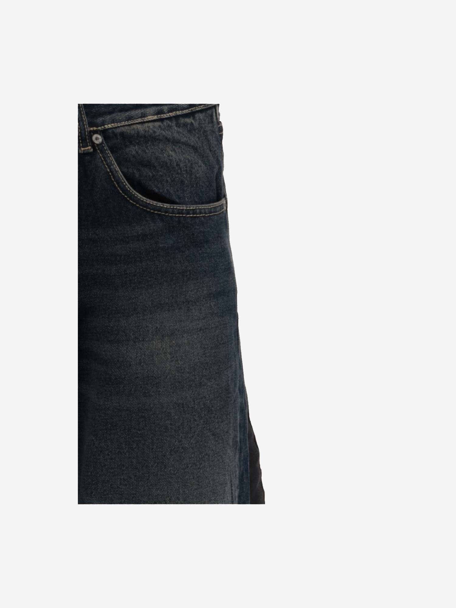 Shop Palm Angels 5 Pockets Denim Jeans In Blu