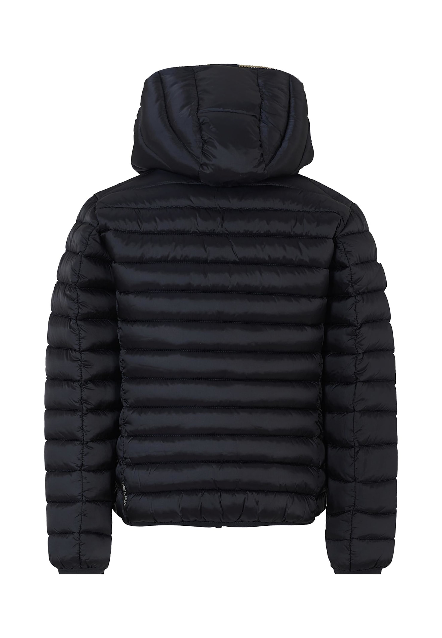 Save The Duck Blue Iris Down Jacket For Girl With Logo In Blue