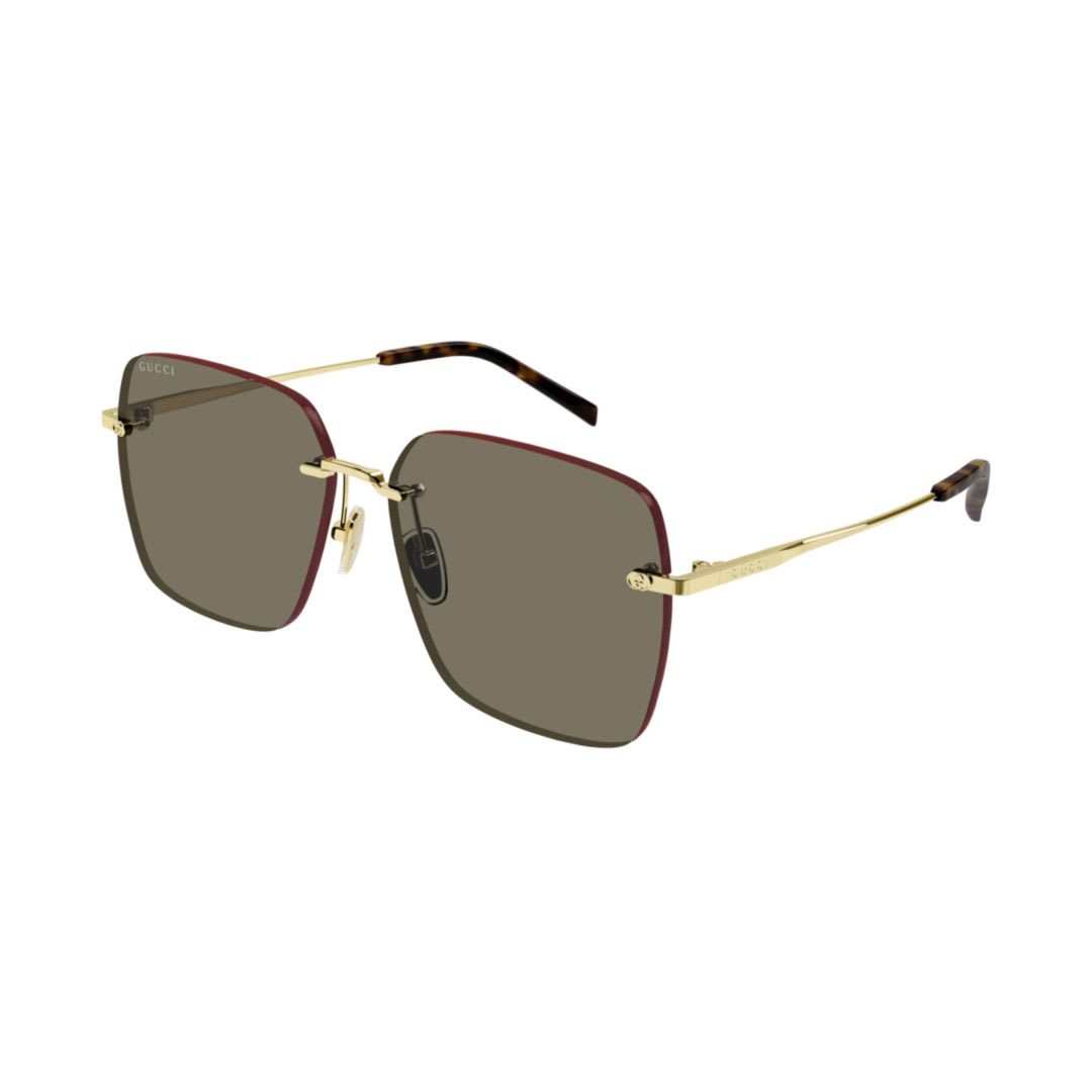Gucci Gg1955sa-002gold-gold-brown In Gold