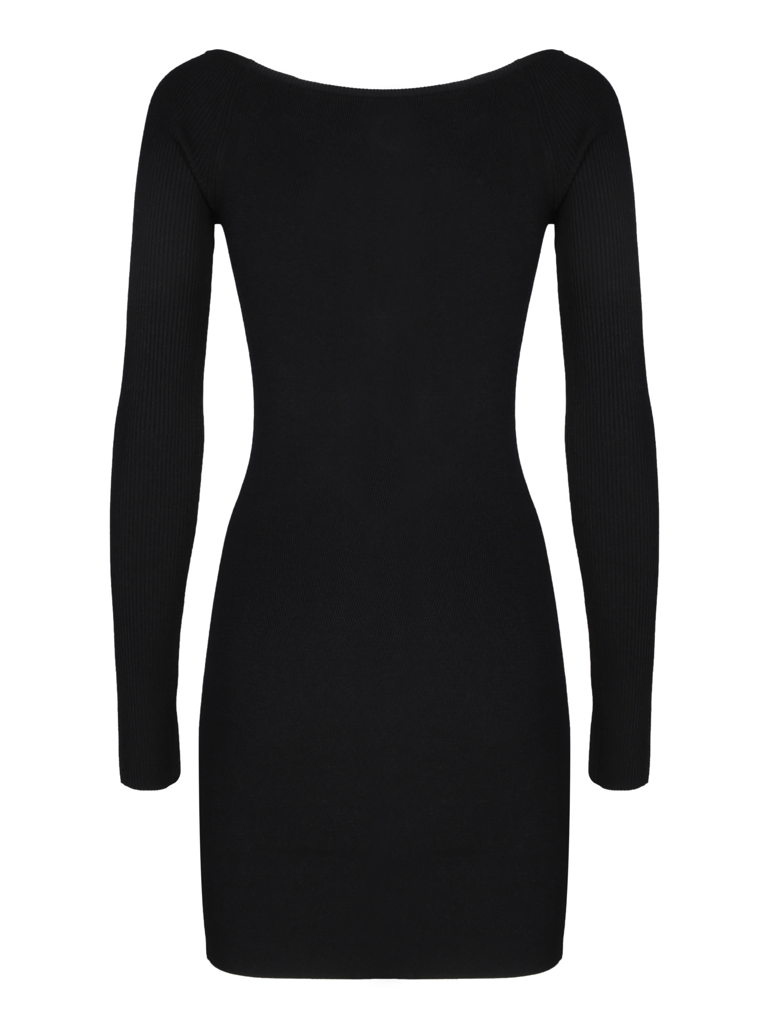 Shop Diesel Doval Viscose Black Mini Dress