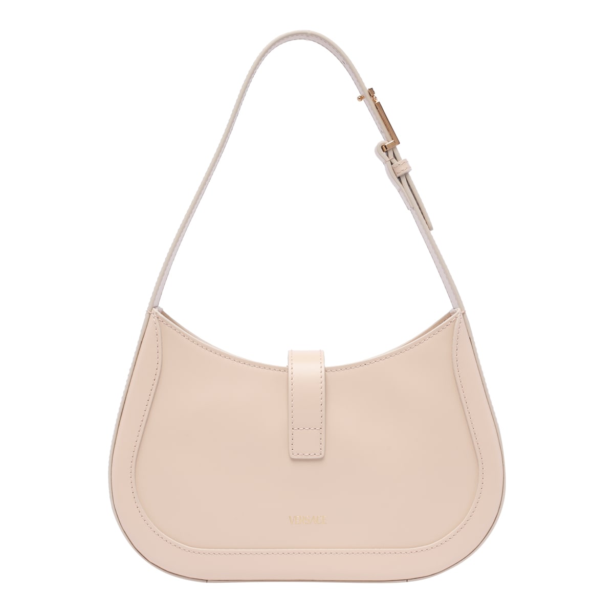 Shop Versace Greca Goddess Shoulder Bag In Pink