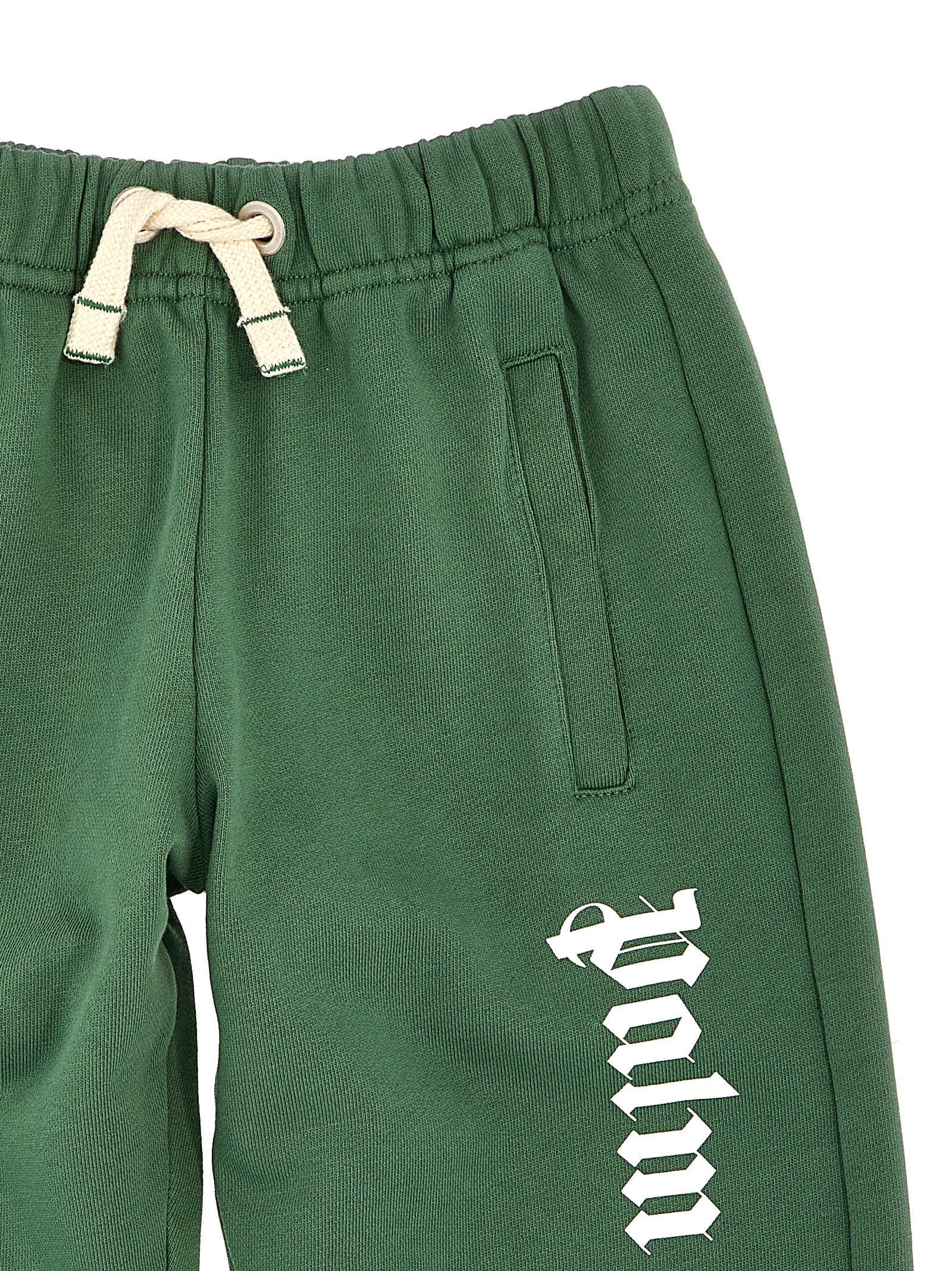 Shop Palm Angels Classic Overlogo Joggers In Green
