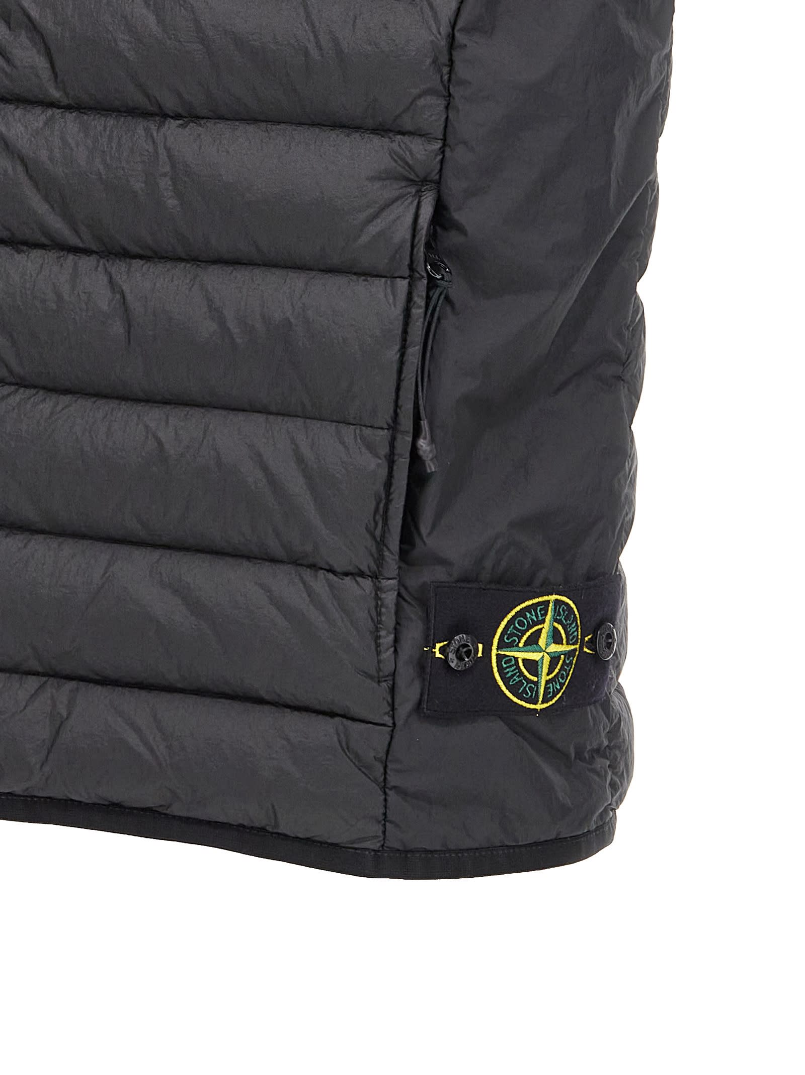 STONE ISLAND LOOM WOVEN CHAMBERS NYLON DOWN-TC VEST