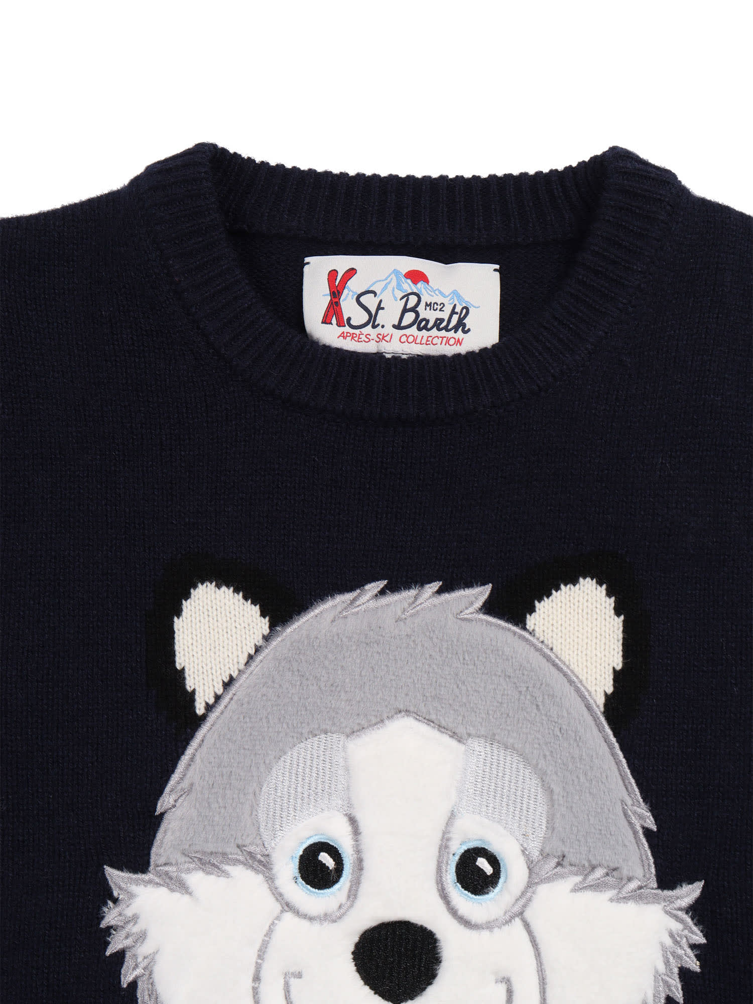 Mc2 Saint Barth Douglas-trudi Wolf 61 Patch In Black