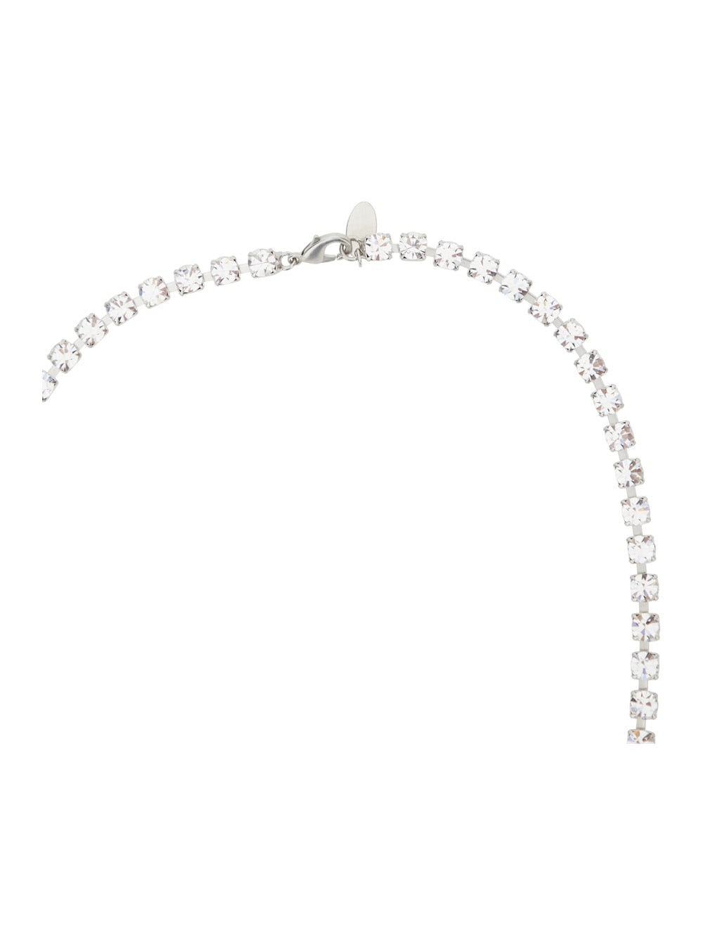 Shop Forte Forte Pendent Strass Long Necklace In Crystal