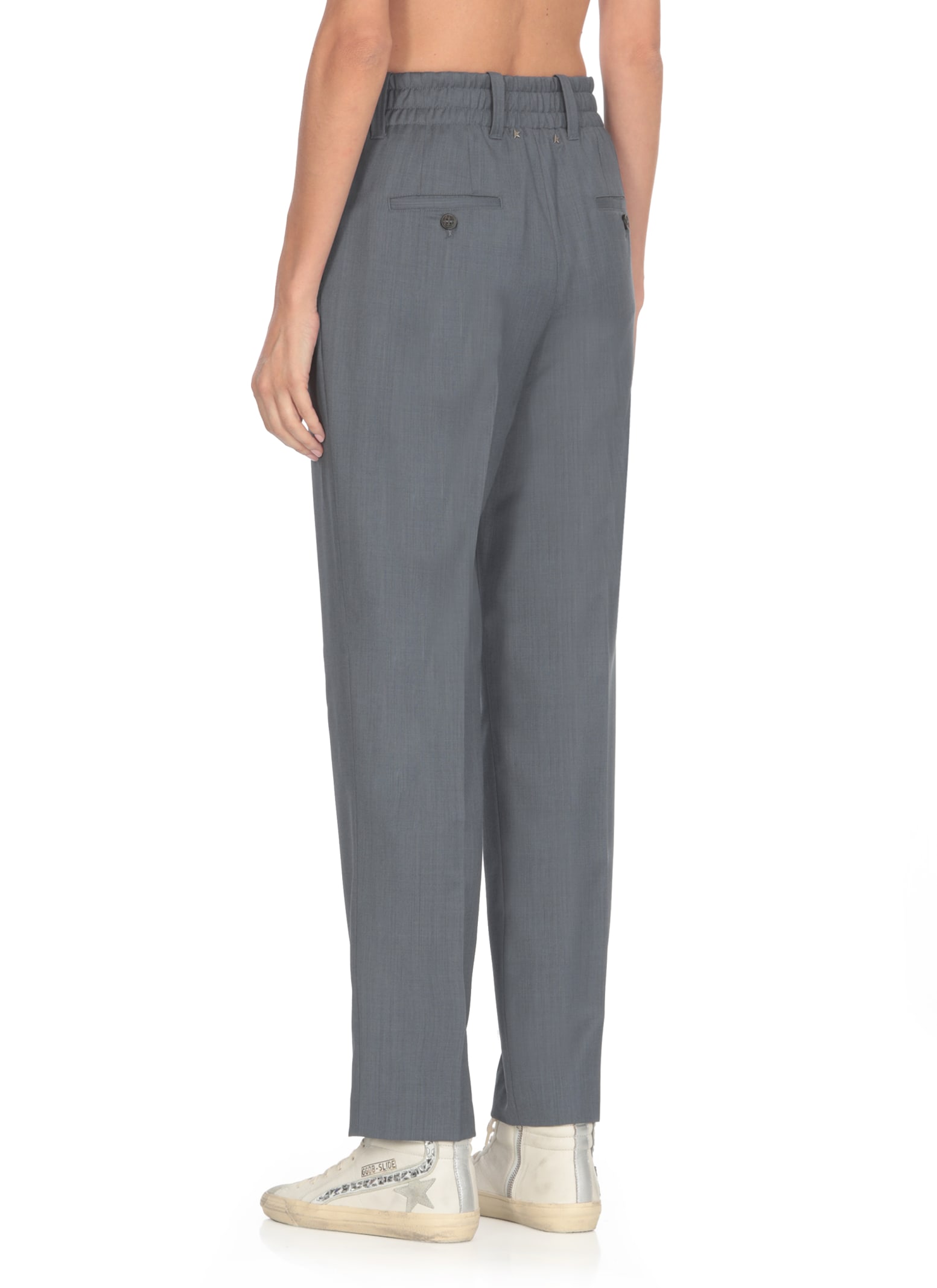 Shop Golden Goose Iside Pants In Grey