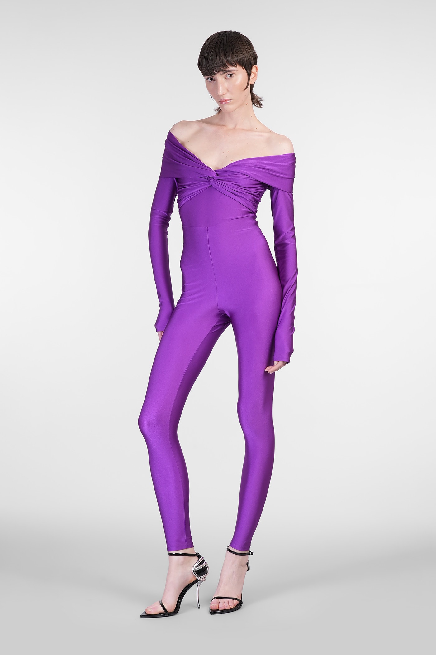 The Andamane Kendall Bodysuit Body In Viola Polyamide