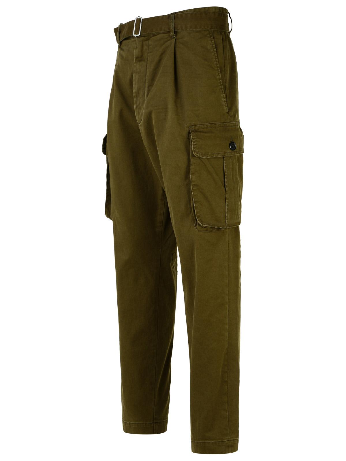 Shop Dsquared2 Dark Green Cargo Pants