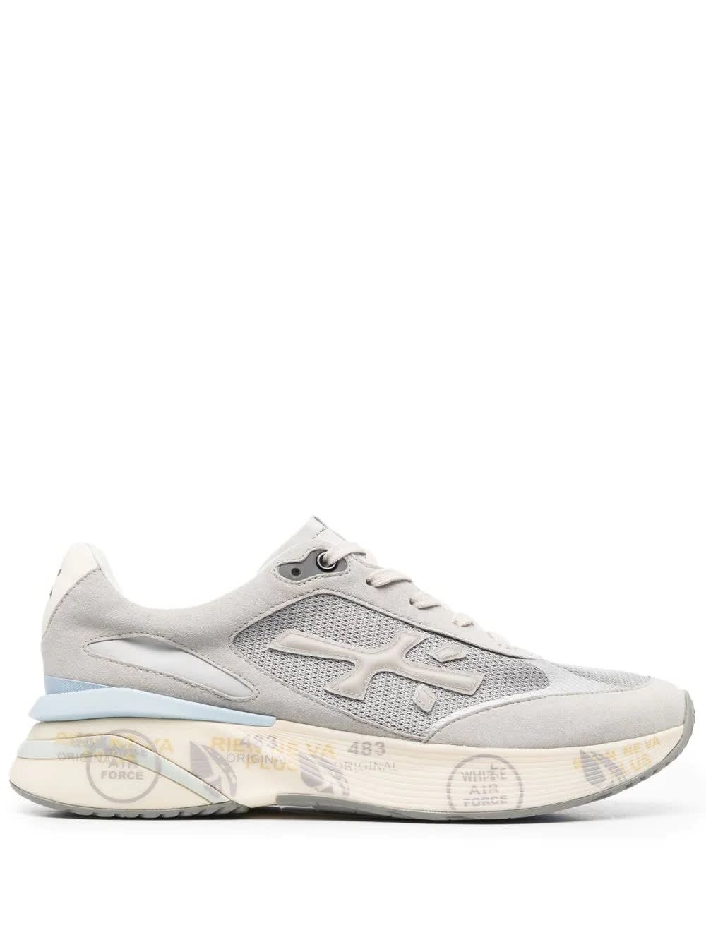 Premiata Moerun Low-top Sneakers In Grigio