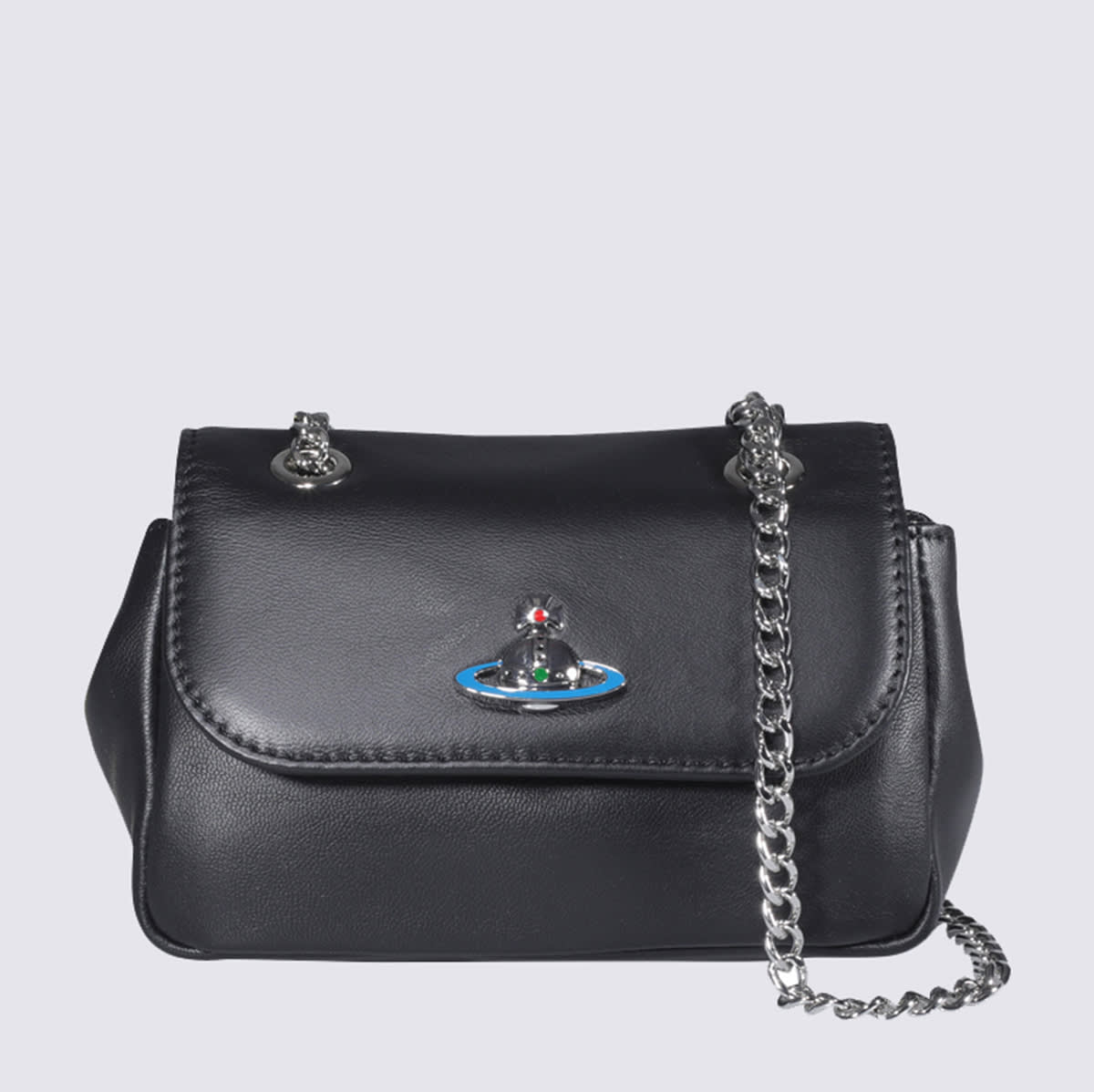 Black Leather Shoulder Bag