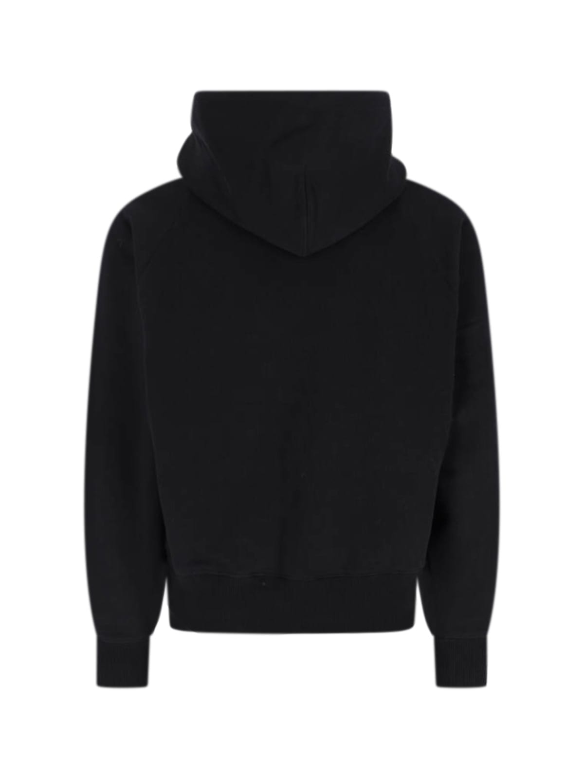 Ami Alexandre Mattiussi Ami Paris Black Ami De Coeur Hoodie Men In Black