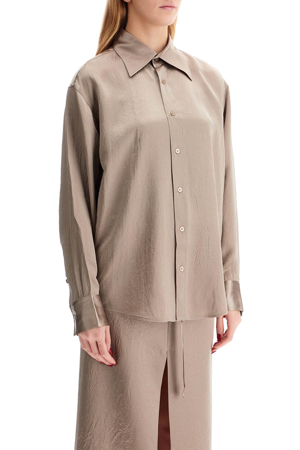 FILIPPA K SATIN RUFFLED SHIRT