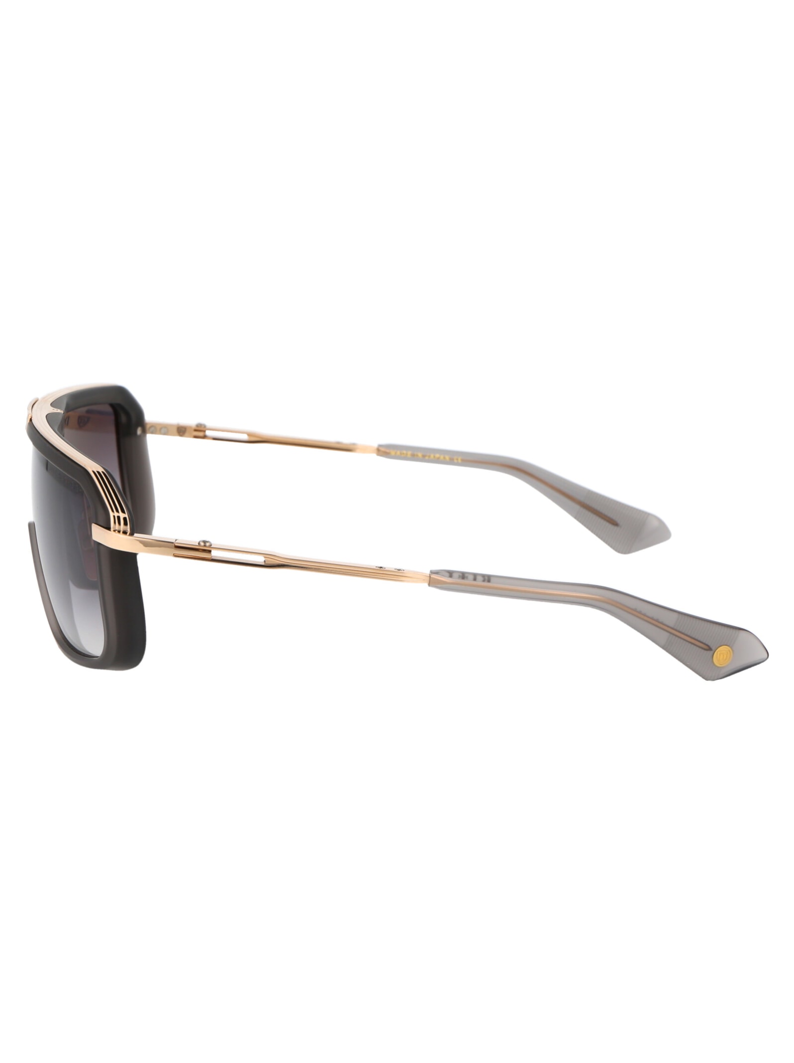Shop Dita Mach-eight Sunglasses In Satin Crystal Grey - White Gold To Clear