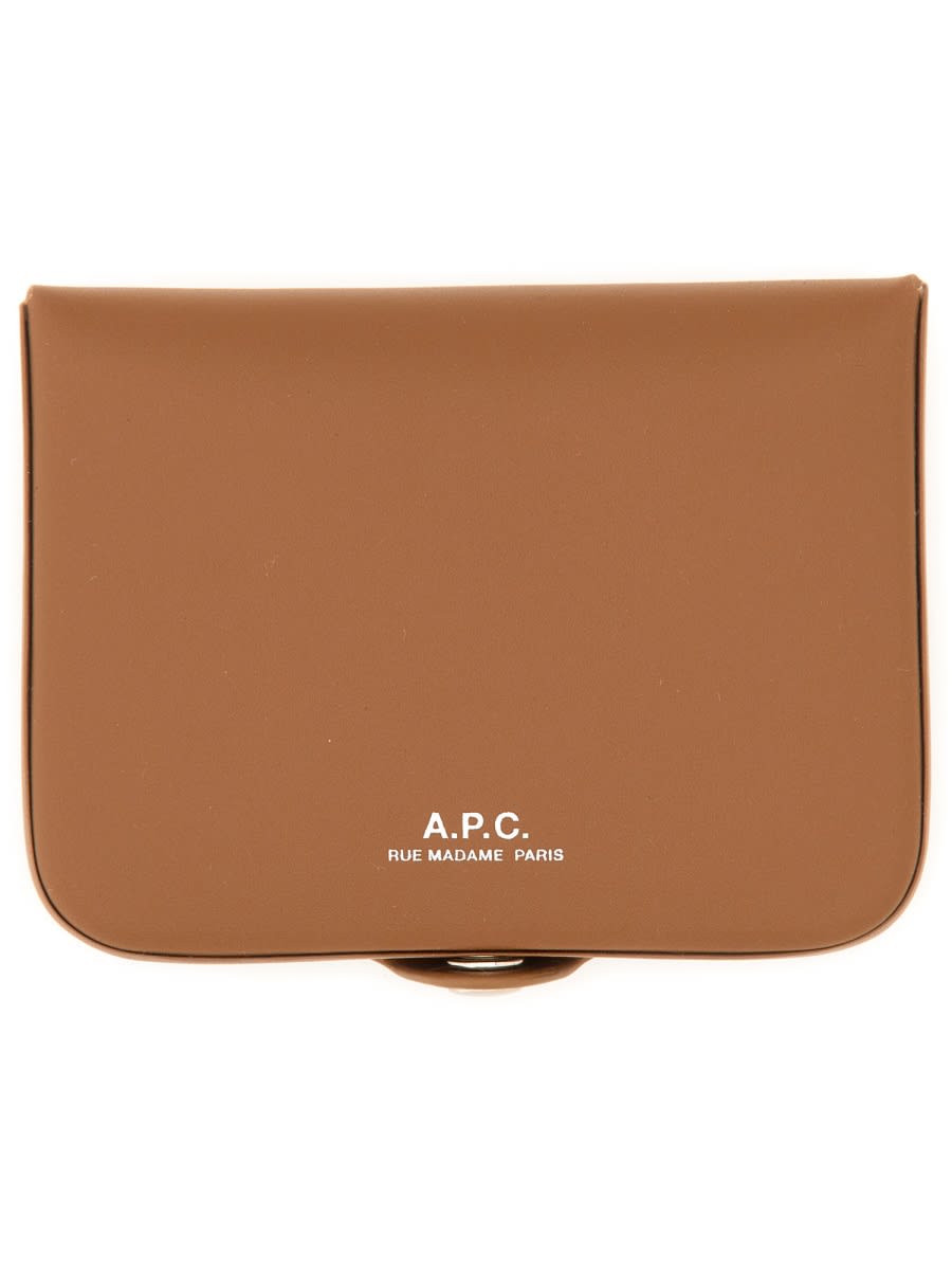 Shop Apc Josh Coin Holder In Buff