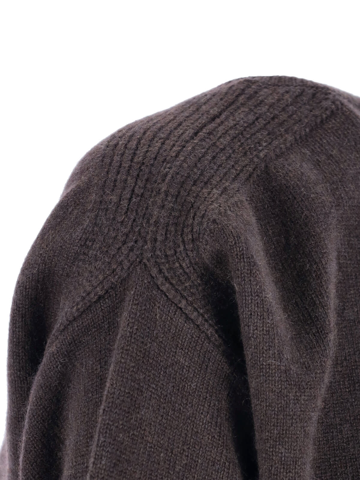 Sa Su Phi Long Sleeve Knitwear V-neckline In Brown