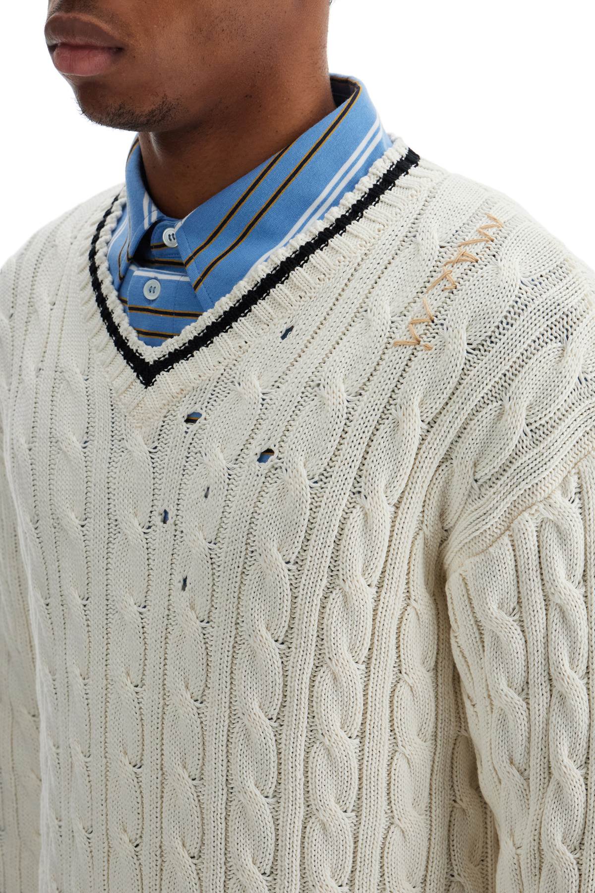 MARNI V NECKLINE SWEATER