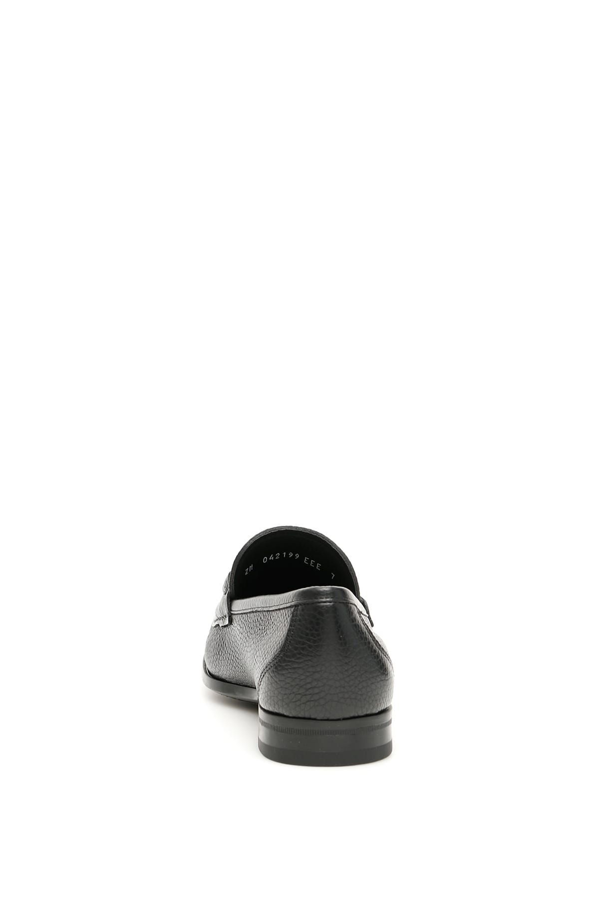 Shop Ferragamo Grandioso Gancini Loafers In Black