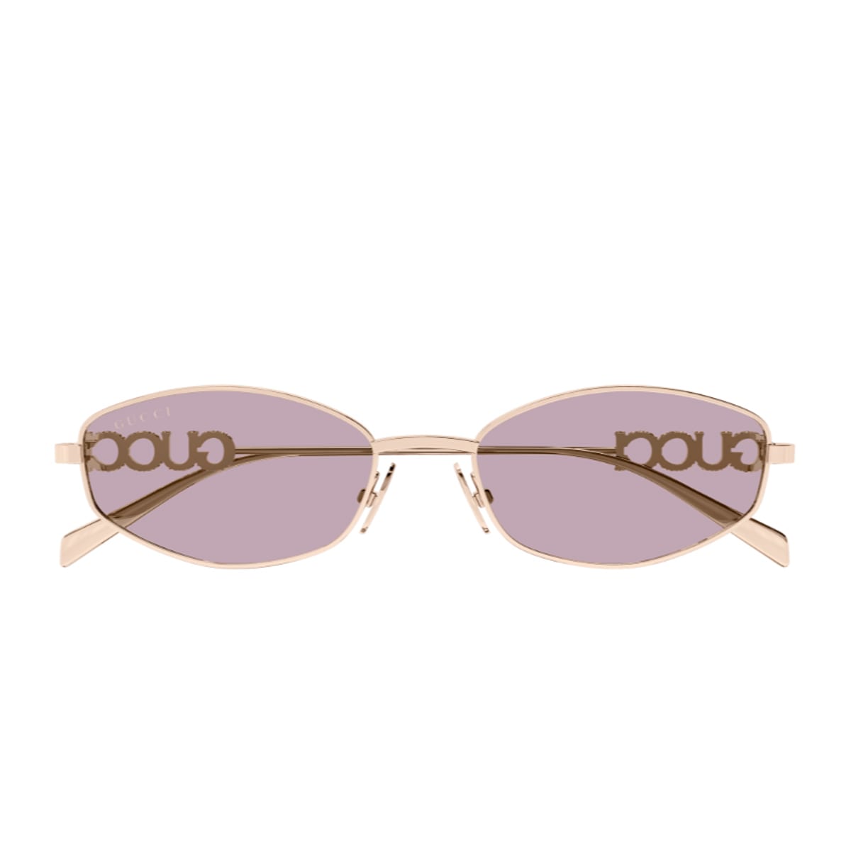Gucci Gg1802s Linea Name Of Brand 003 Gold Violet Sunglasses In Pink