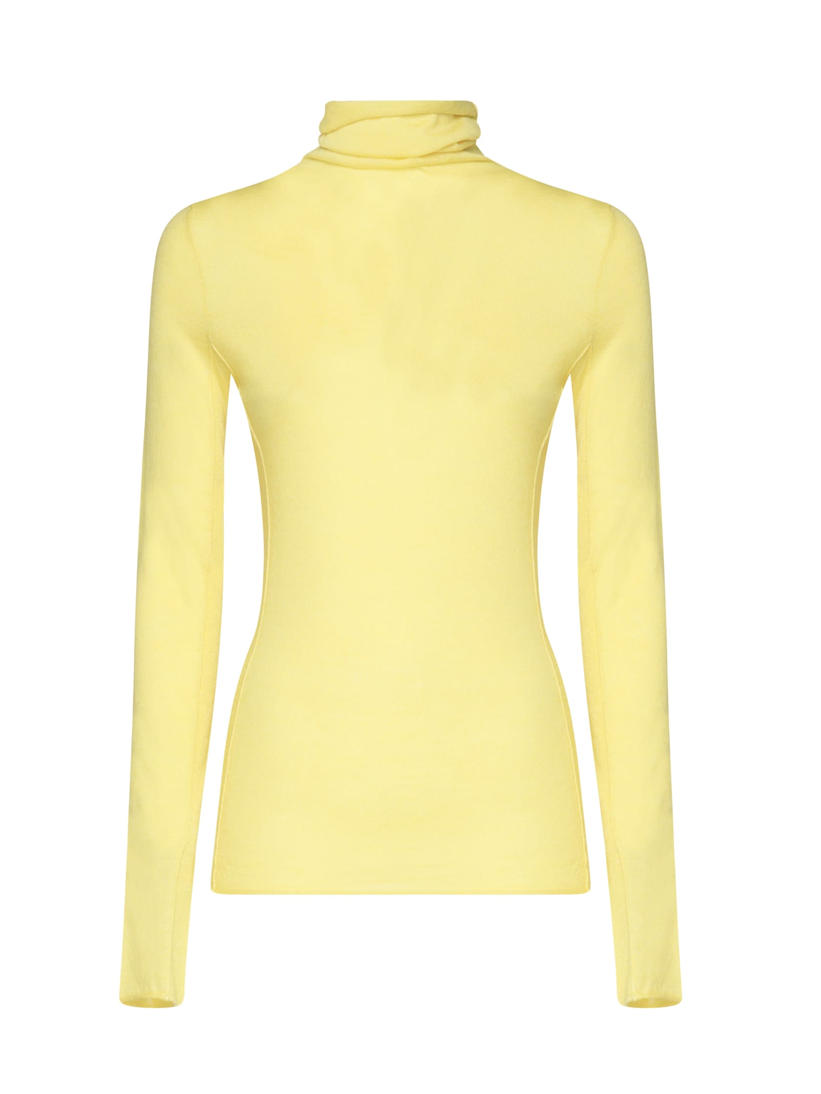 Shop Pinko Sacred Turtleneck Sweater In Yellow