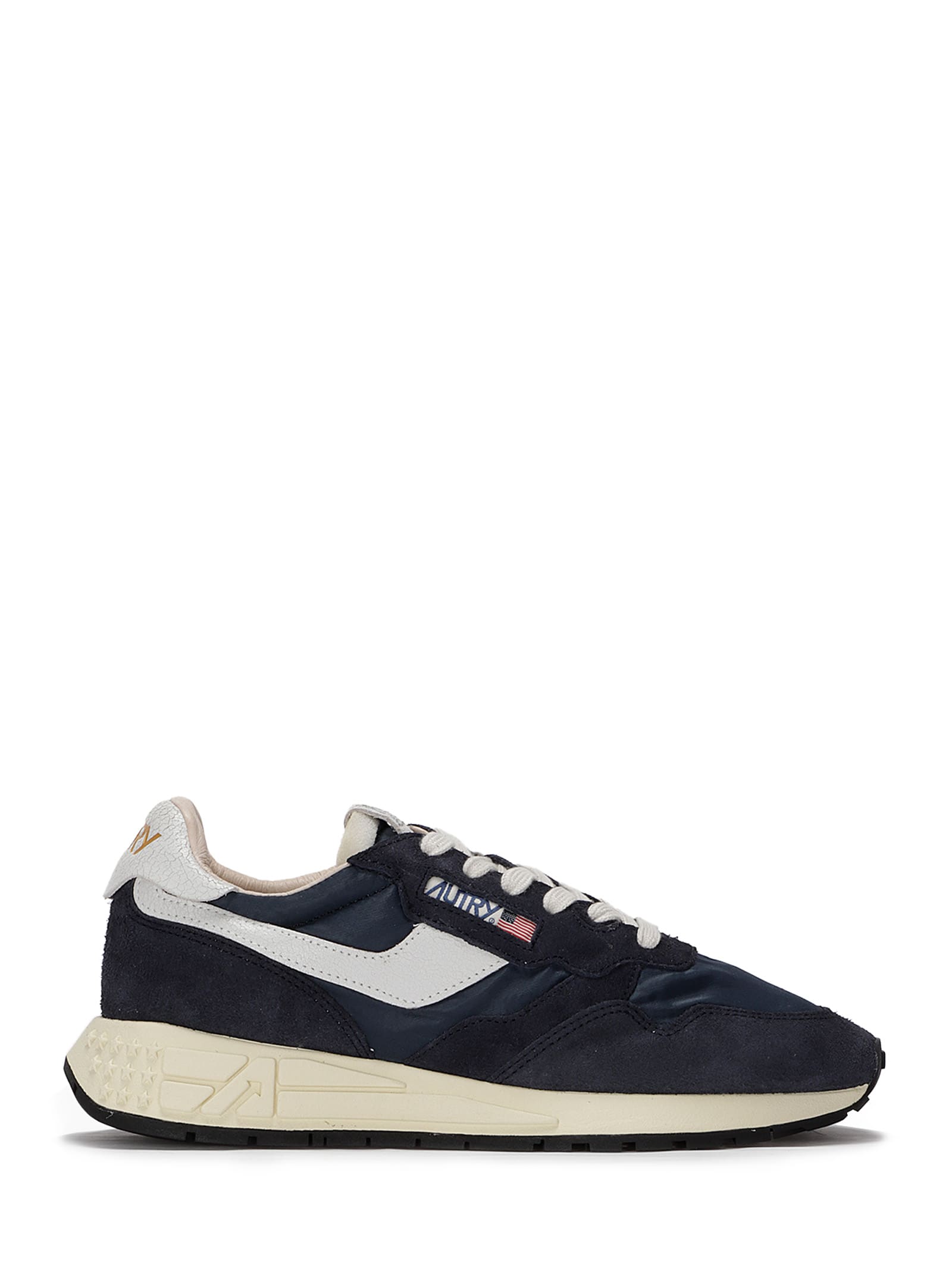 Autry Sporty Activewear Sneakers With Contrasting Logo Details In Black