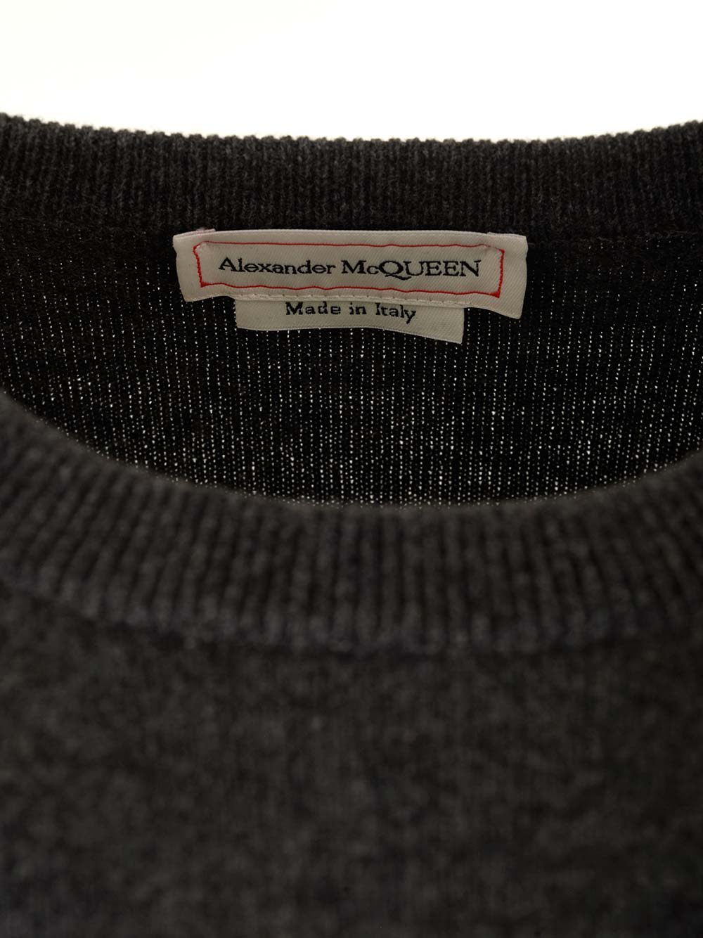 Shop Alexander Mcqueen Cashmere Crew Neck Sweater In Grey