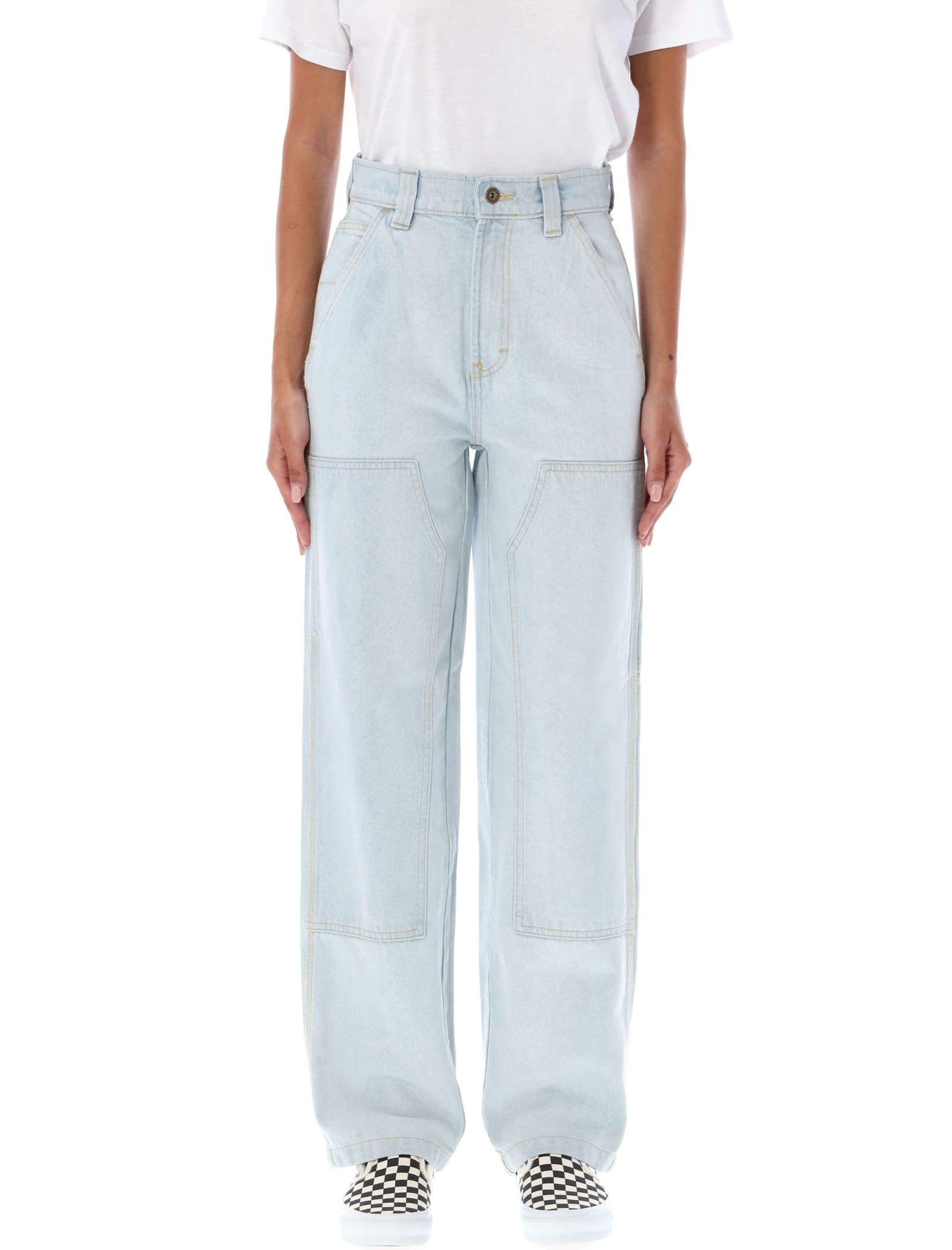 Dickies Madison Double Knee Jeans In Ultra Light Wash