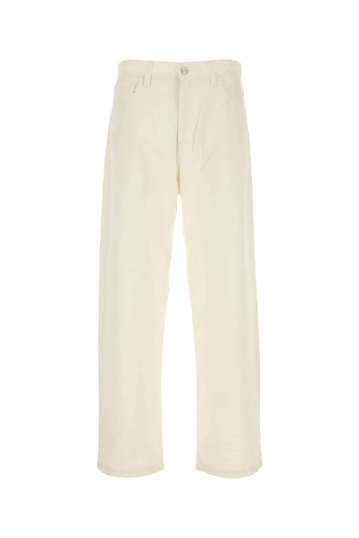 White Cotton Landon Pant