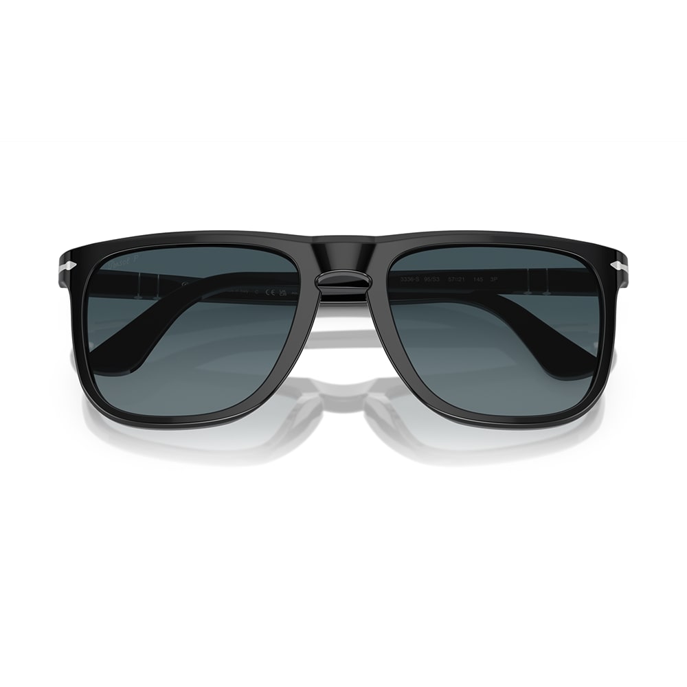 Shop Persol Sunglasses In Nero/celeste Sfumato