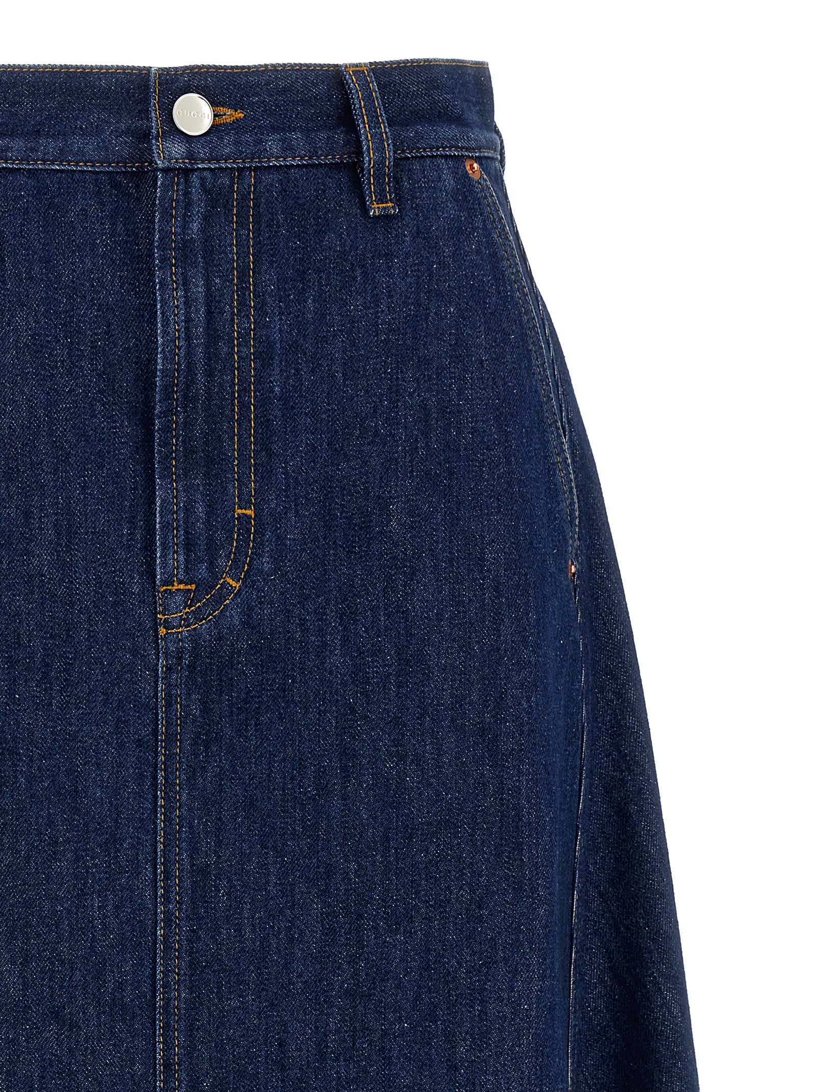 Gucci Knee Length And Midi Skirts In Blue
