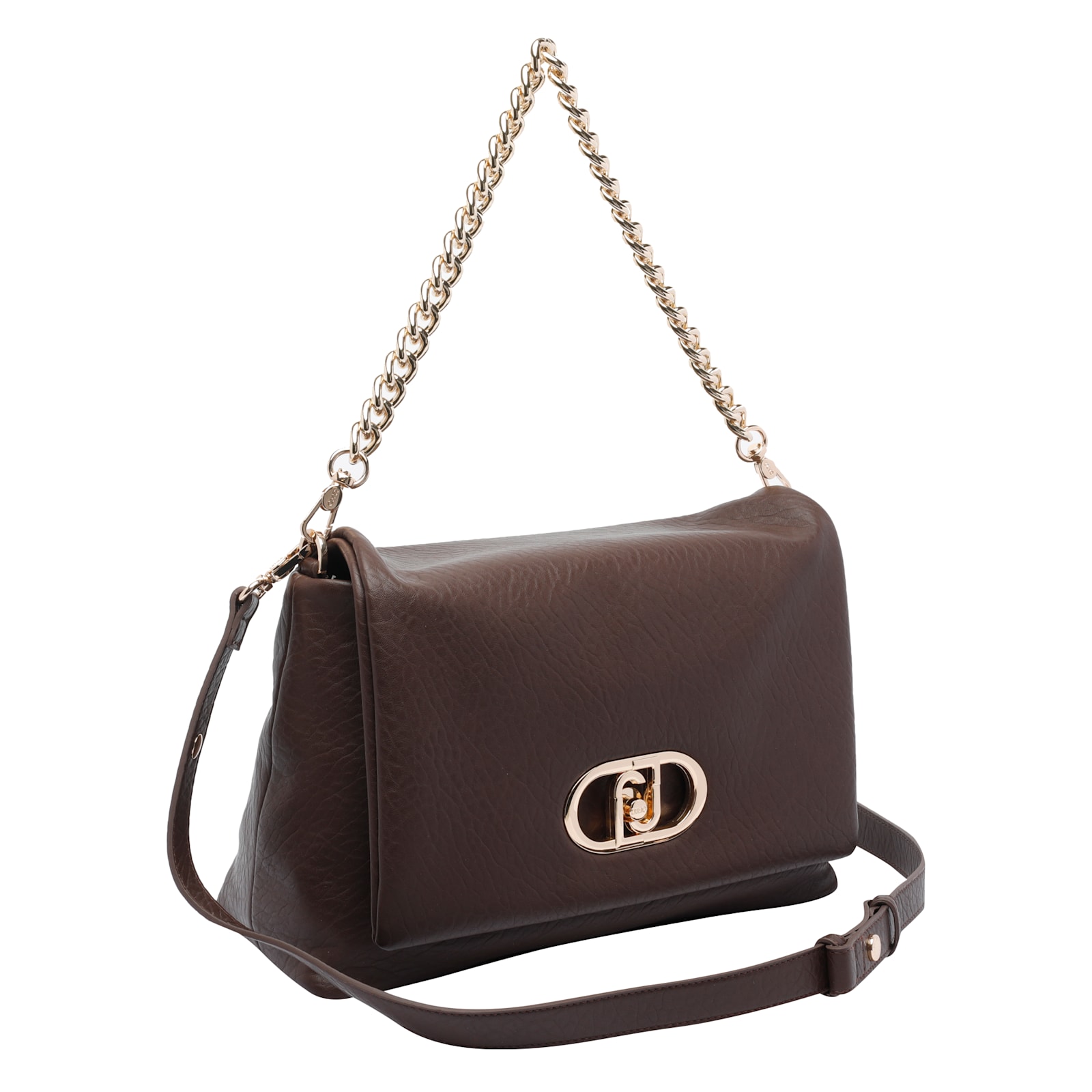 Liu •jo Versatile Crossbody Bag Chain Strap In Brown