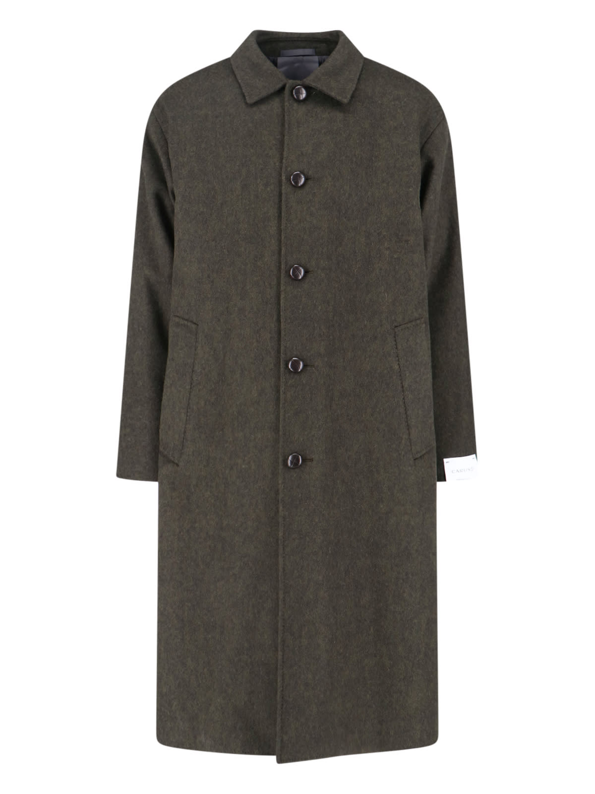 Caruso Wool Coat In Green