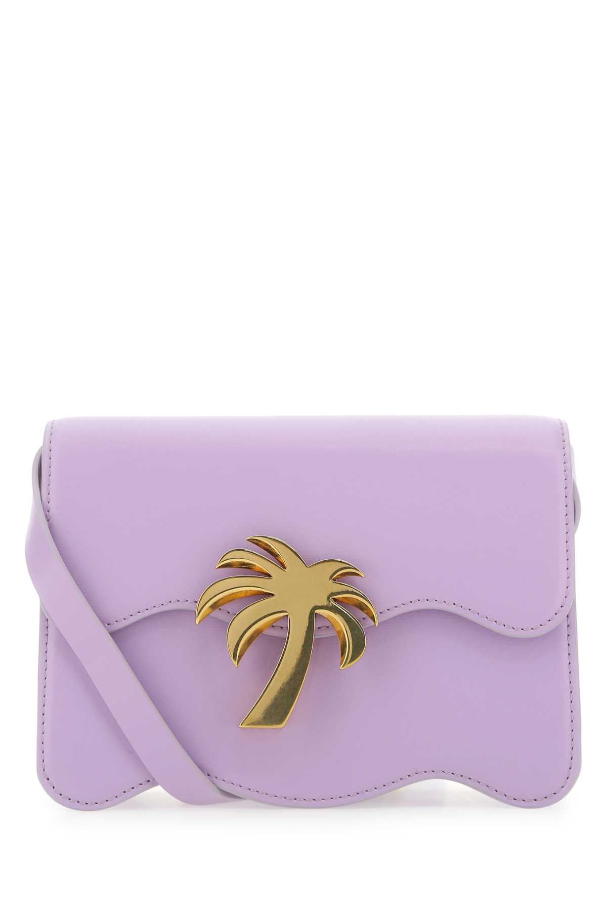 Lilac Leather Palm Beach Crossbody Bag
