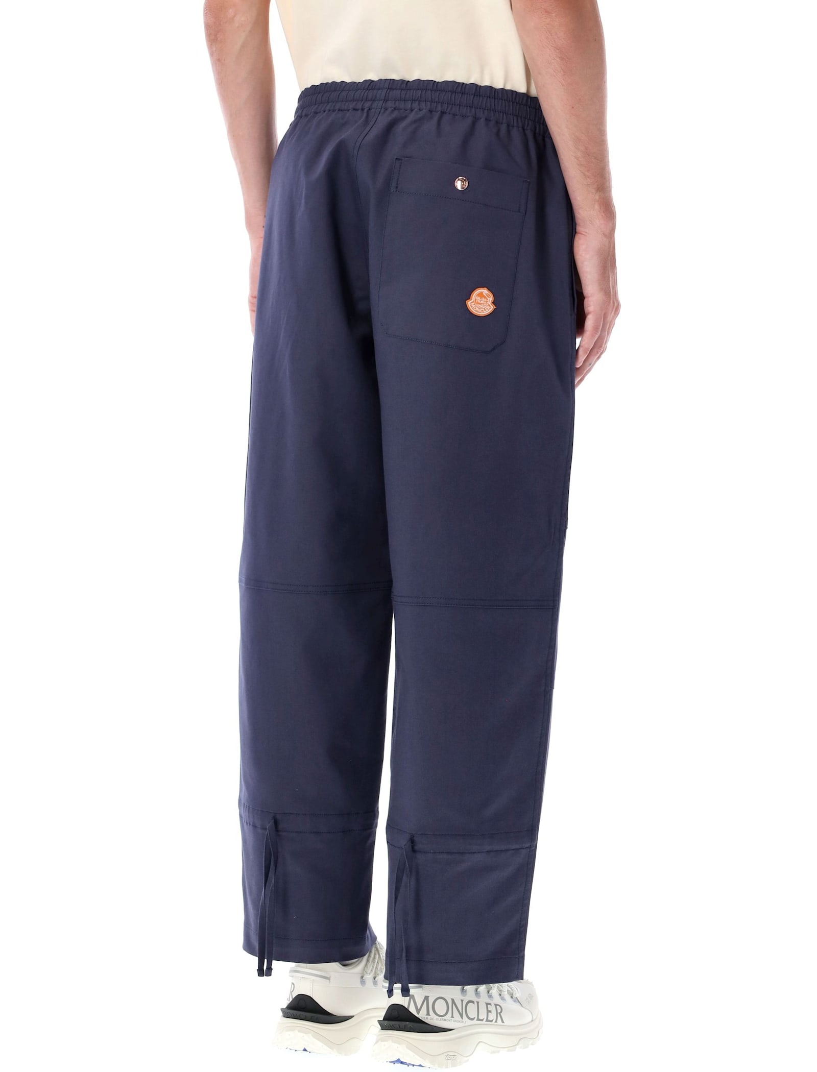 Moncler Genius X Gilga Farm By Donald Glover Logo Wide Trousers In Blue