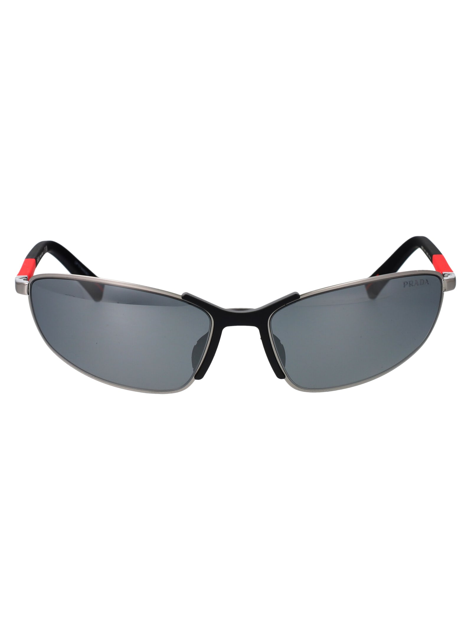 Prada 0ps 55zs Sunglasses In 5av07g Gunmetal