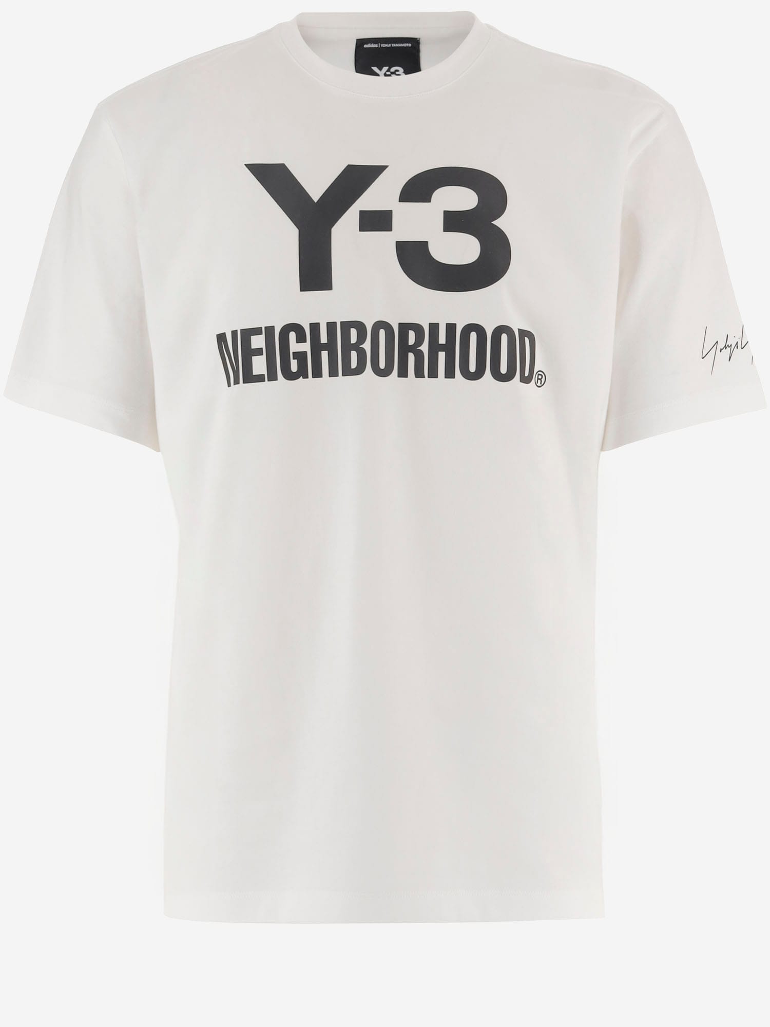 Y-3 Adidas X Neighborhood X Dainese Cotton T-shirt In White