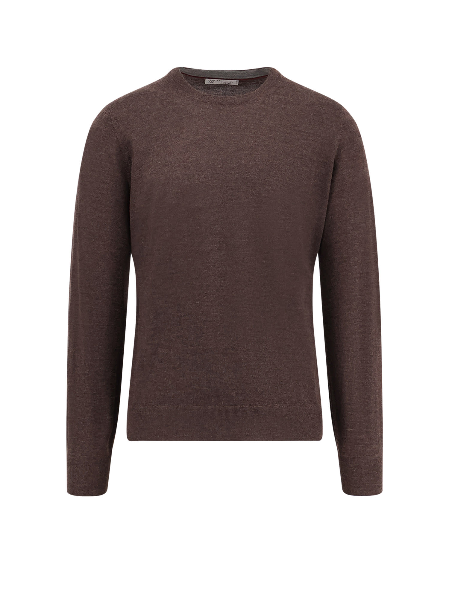Brunello Cucinelli Cashmere-blend Crewneck Sweater In Multi