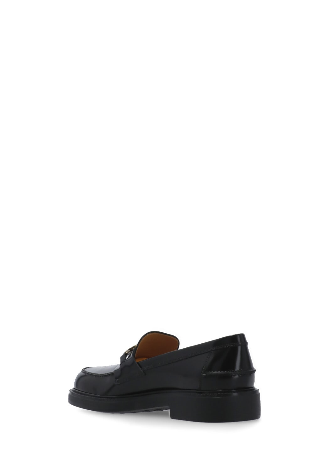 Shop Tod's Leather Loafers In Black