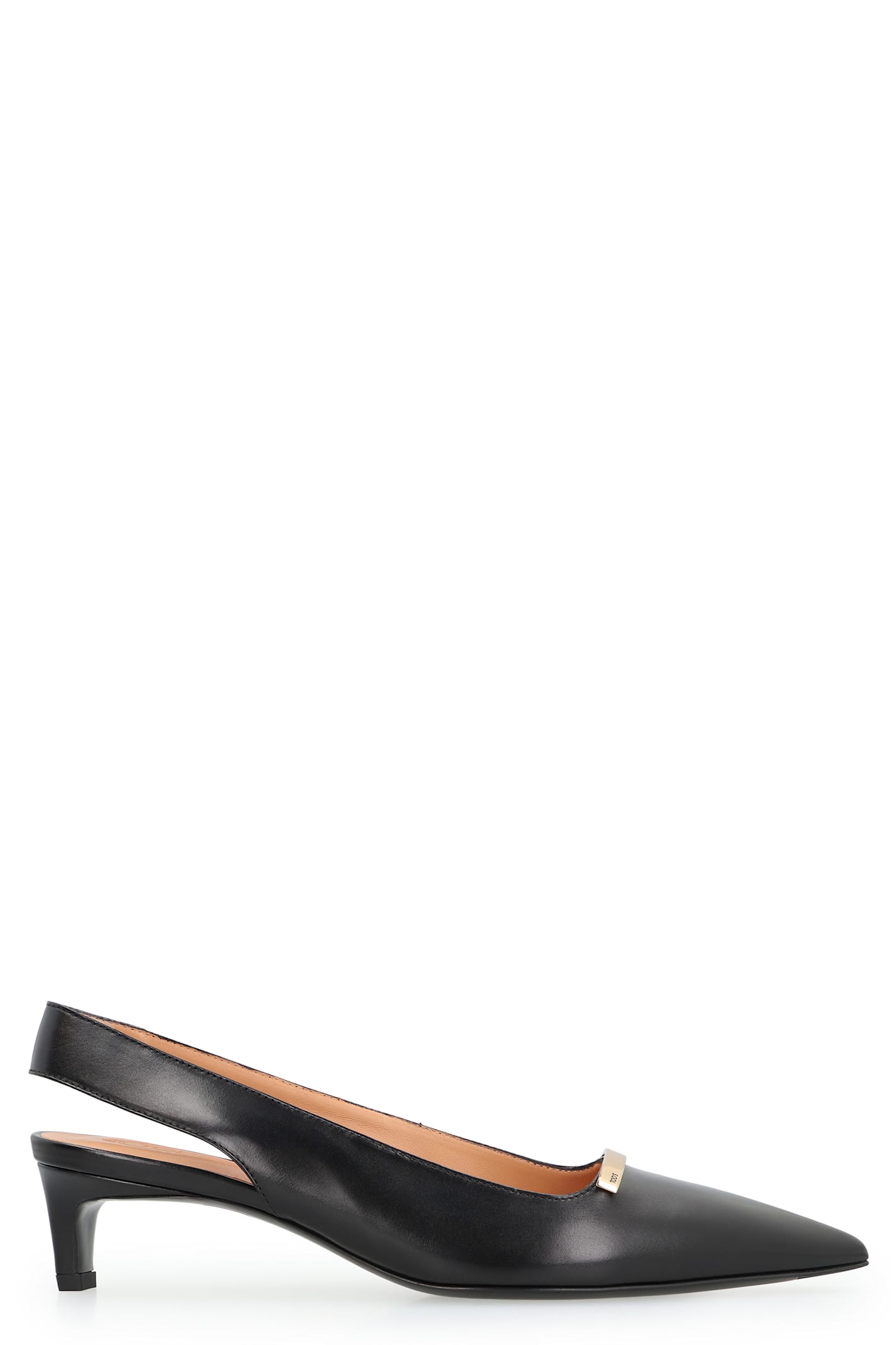 Tod's Leather Slingback Pumps In Black