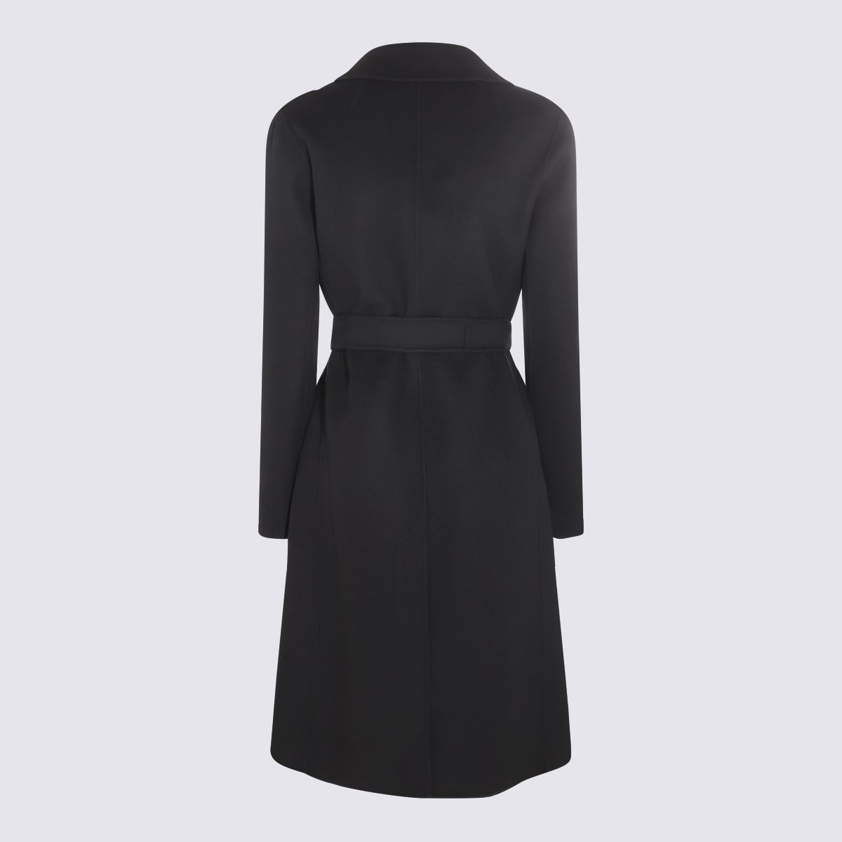'S MAX MARA BLACK WOOL COAT