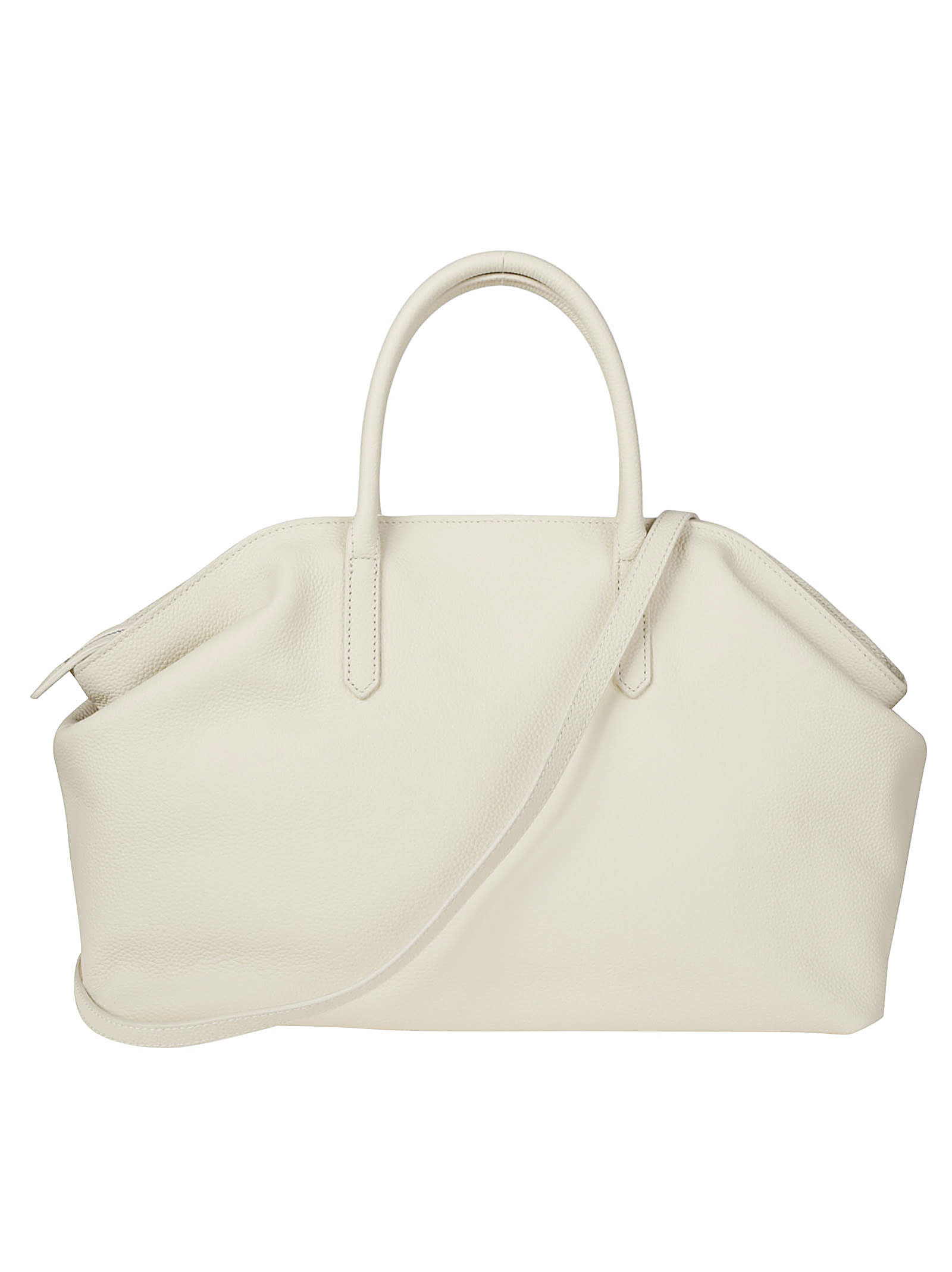 Ash Handbag In Talc/antic Silver