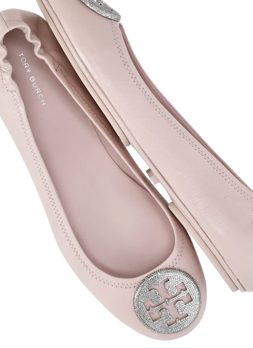 Tory Burch Minnie Travel Ballet In Pink