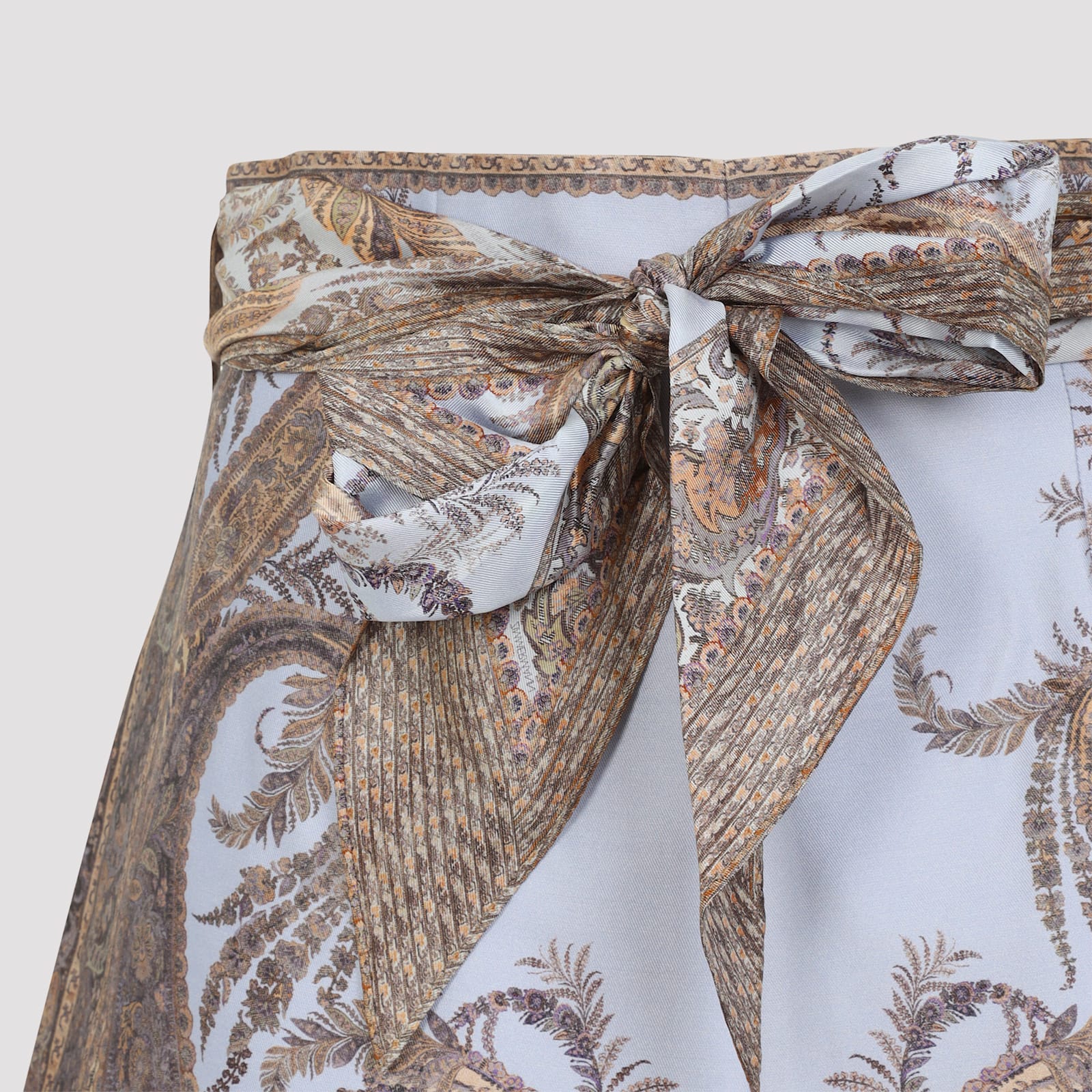 Zimmermann Hypnotic Paisley Wide Leg Shorts
