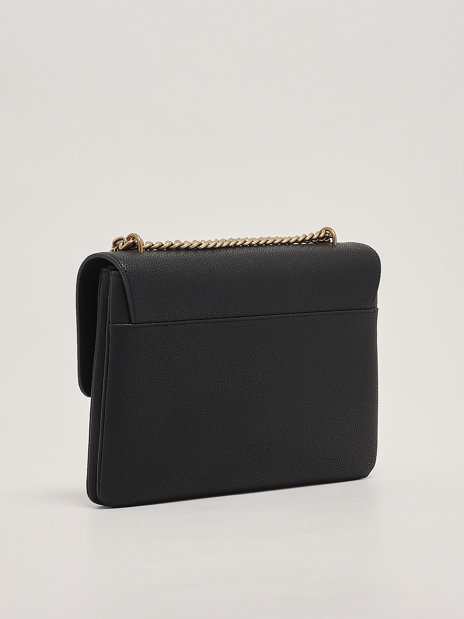 Pinko Love Soft Big Shoulder Bag In Nero