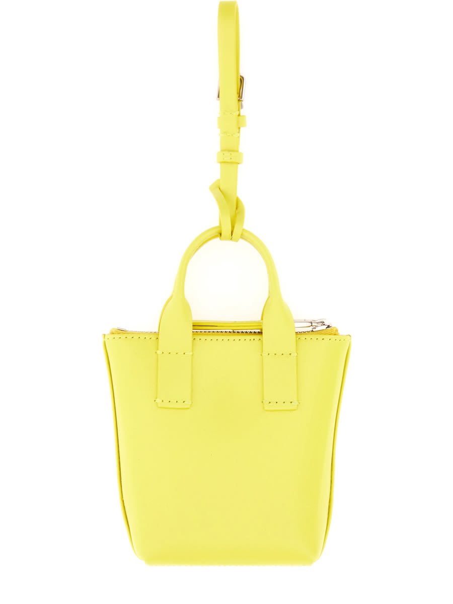 Dolce & Gabbana Leather Minibag Charm In Yellow