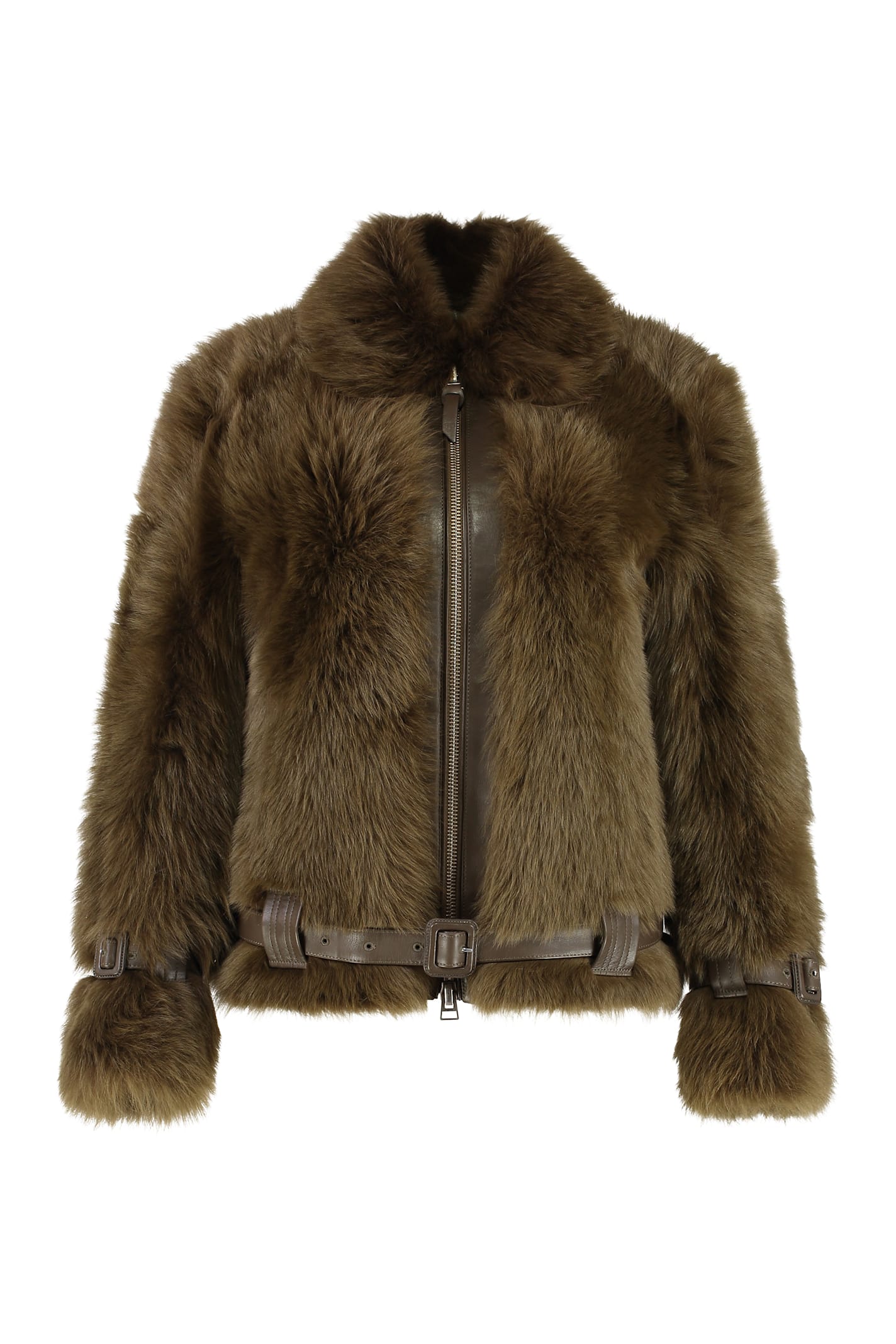Fur And Leather Jacket