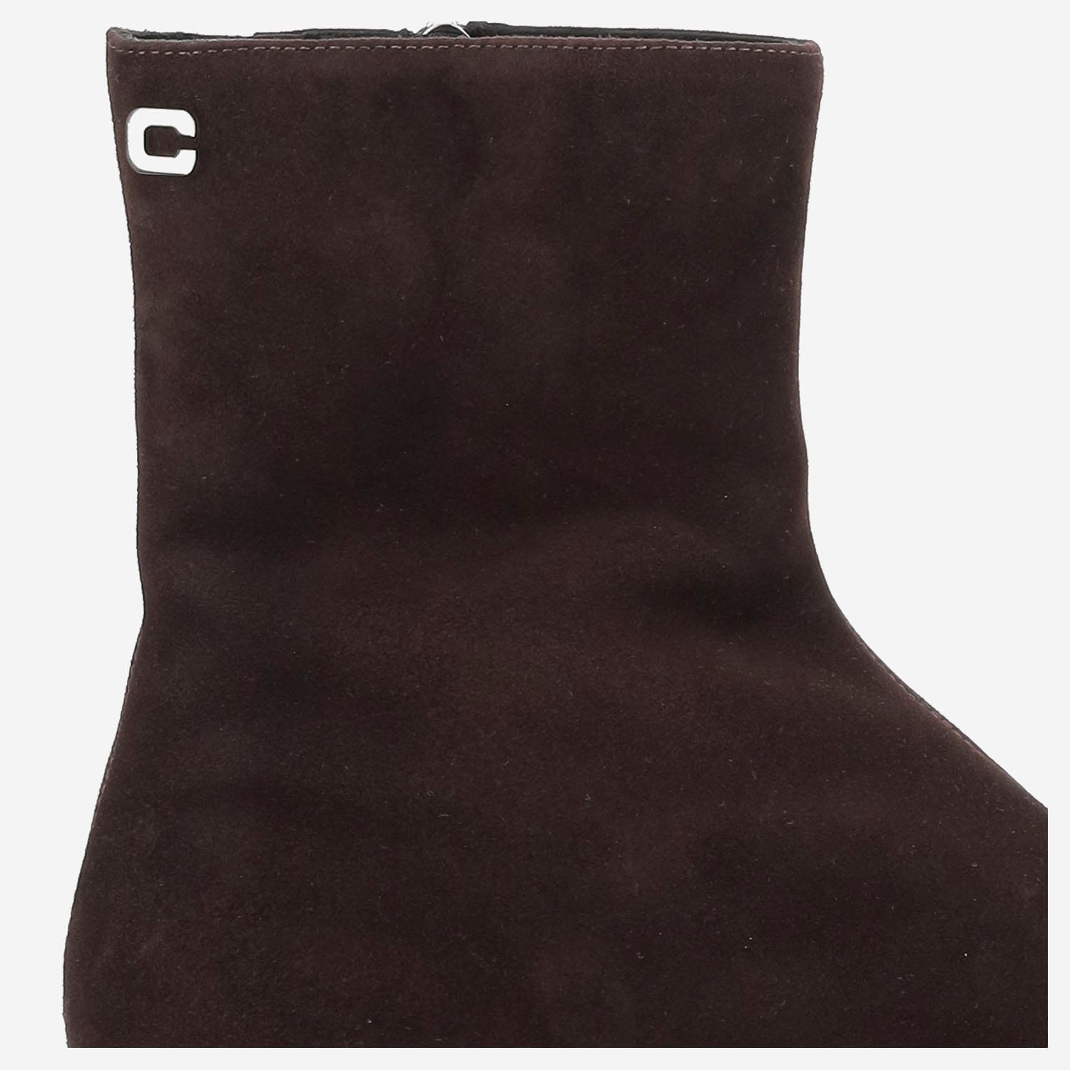 Carel Ankle Suede Block Heel Boots In Black