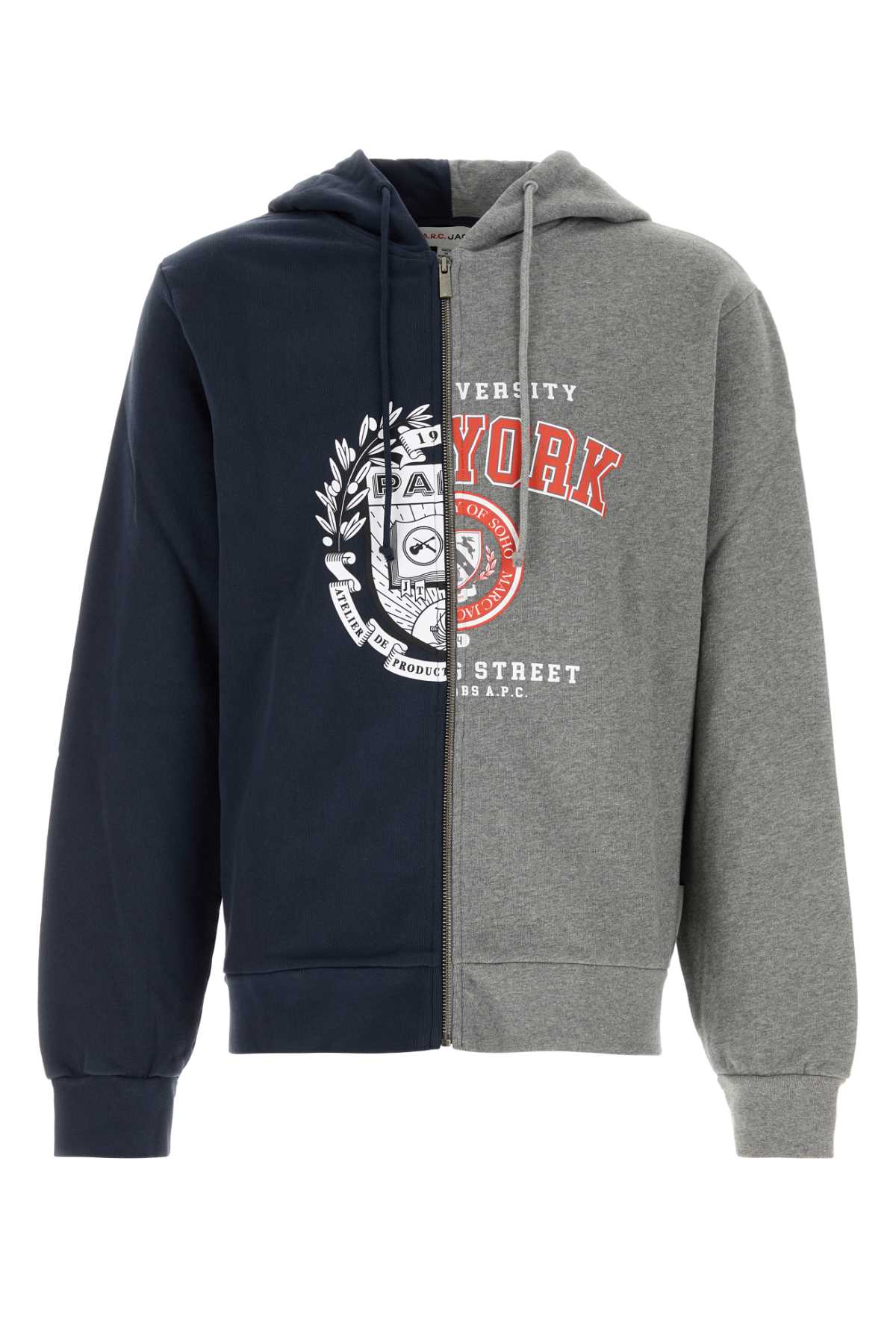 Apc A.p.c. Two-tone Cotton A.p.c. X Marc Jacobs Sweatshirt In Multi